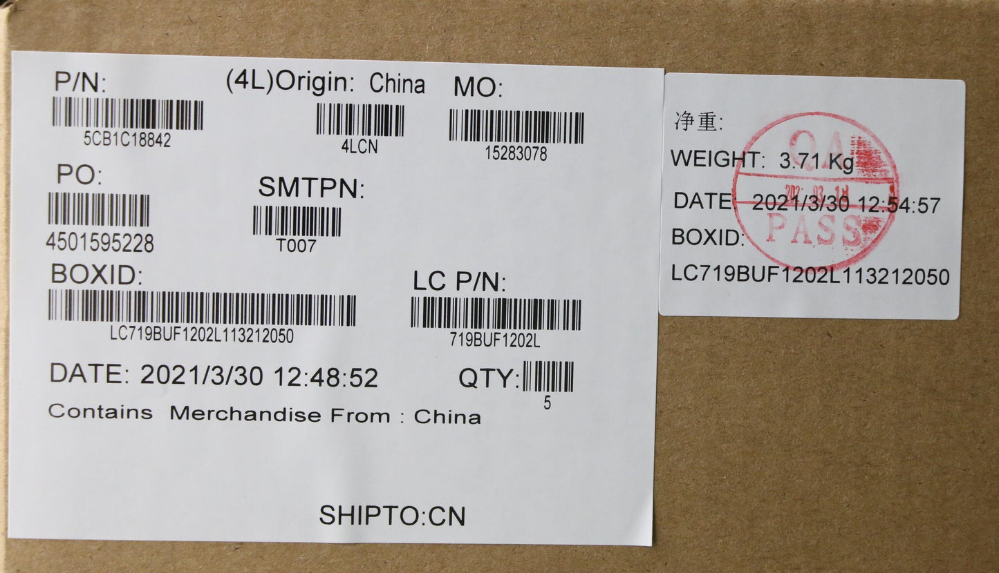 Lenovo Cover Upper Case Asm_Nordic L8 - 5CB1C18842