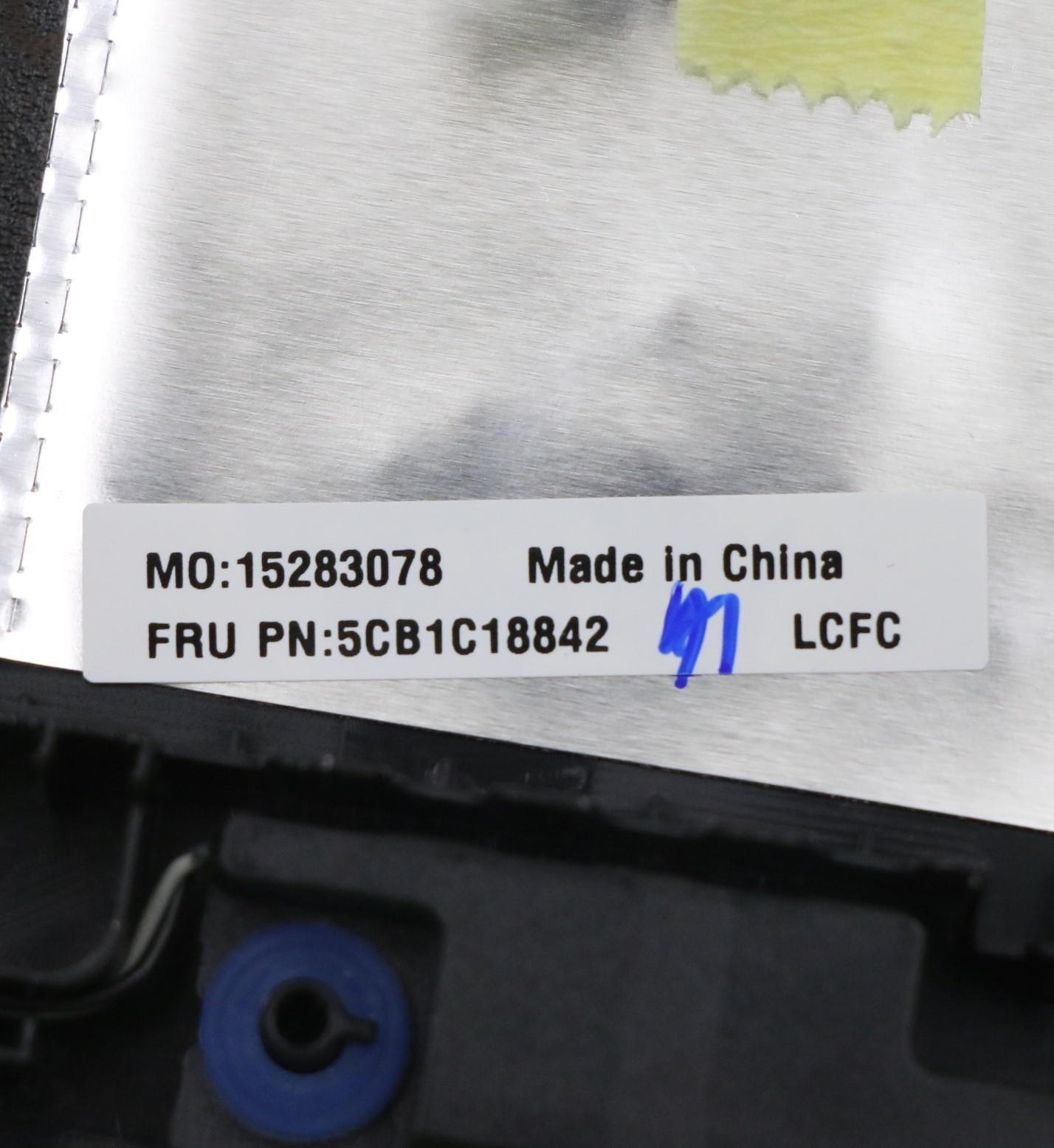 Lenovo Cover Upper Case Asm_Nordic L8 - 5CB1C18842