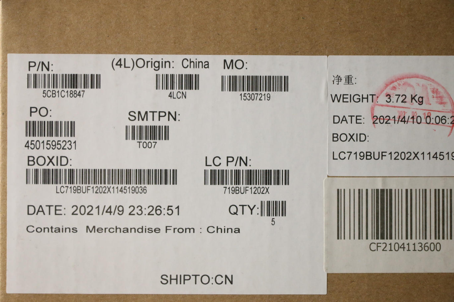 Lenovo Cover Upper Case Asm_Sws L82Kd - 5CB1C18847