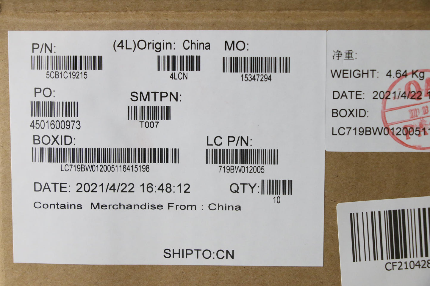Lenovo Cover Lower Case L 82Kd Blk_Hd - 5CB1C19215