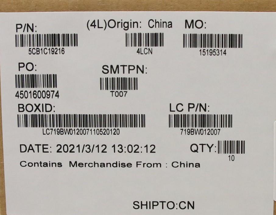 Lenovo Cover Lower Case L 82Kd Blk - 5CB1C19216
