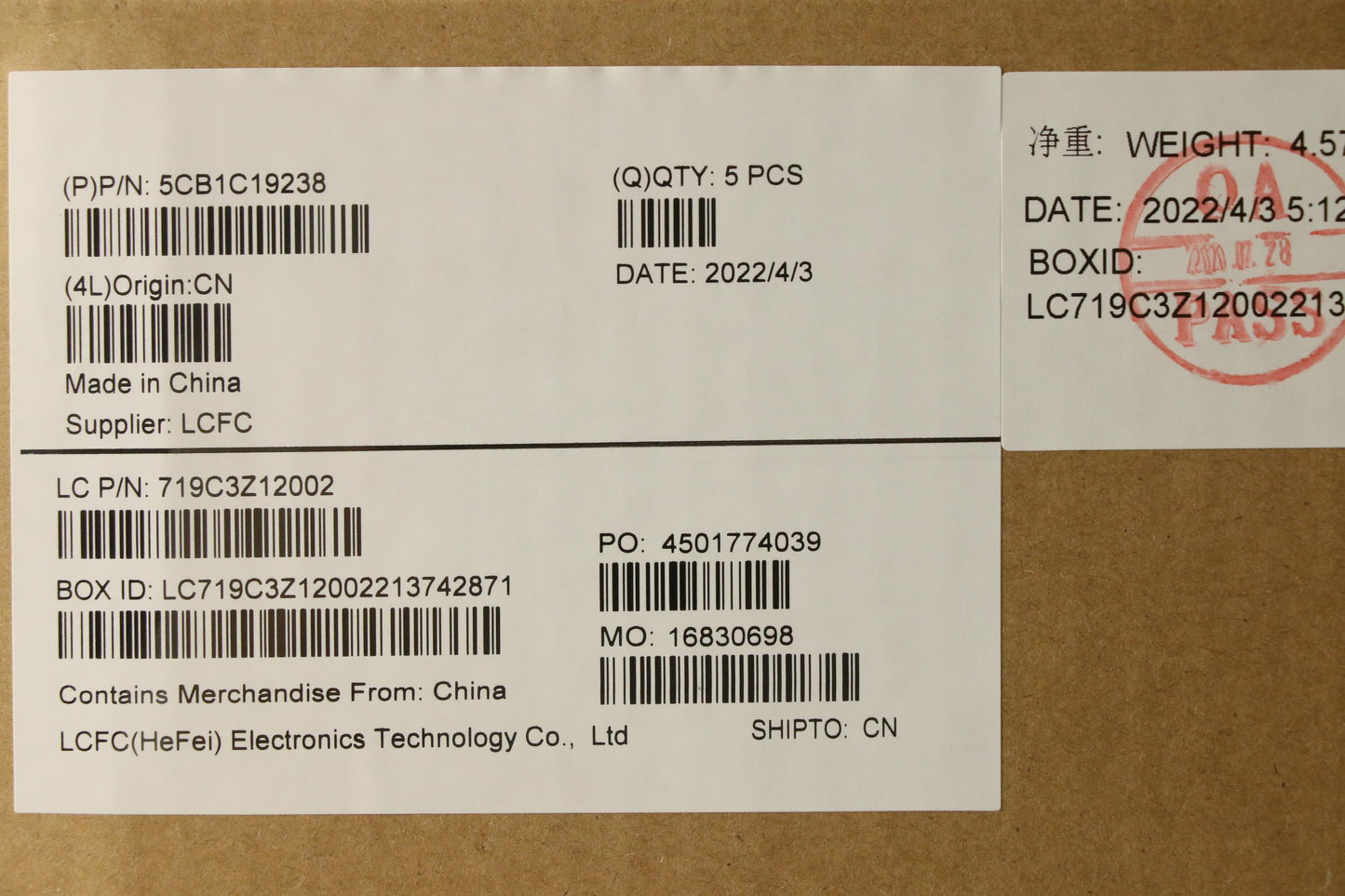 Lenovo Cover Upper Case Asm_Ita L82Jy - 5CB1C19238