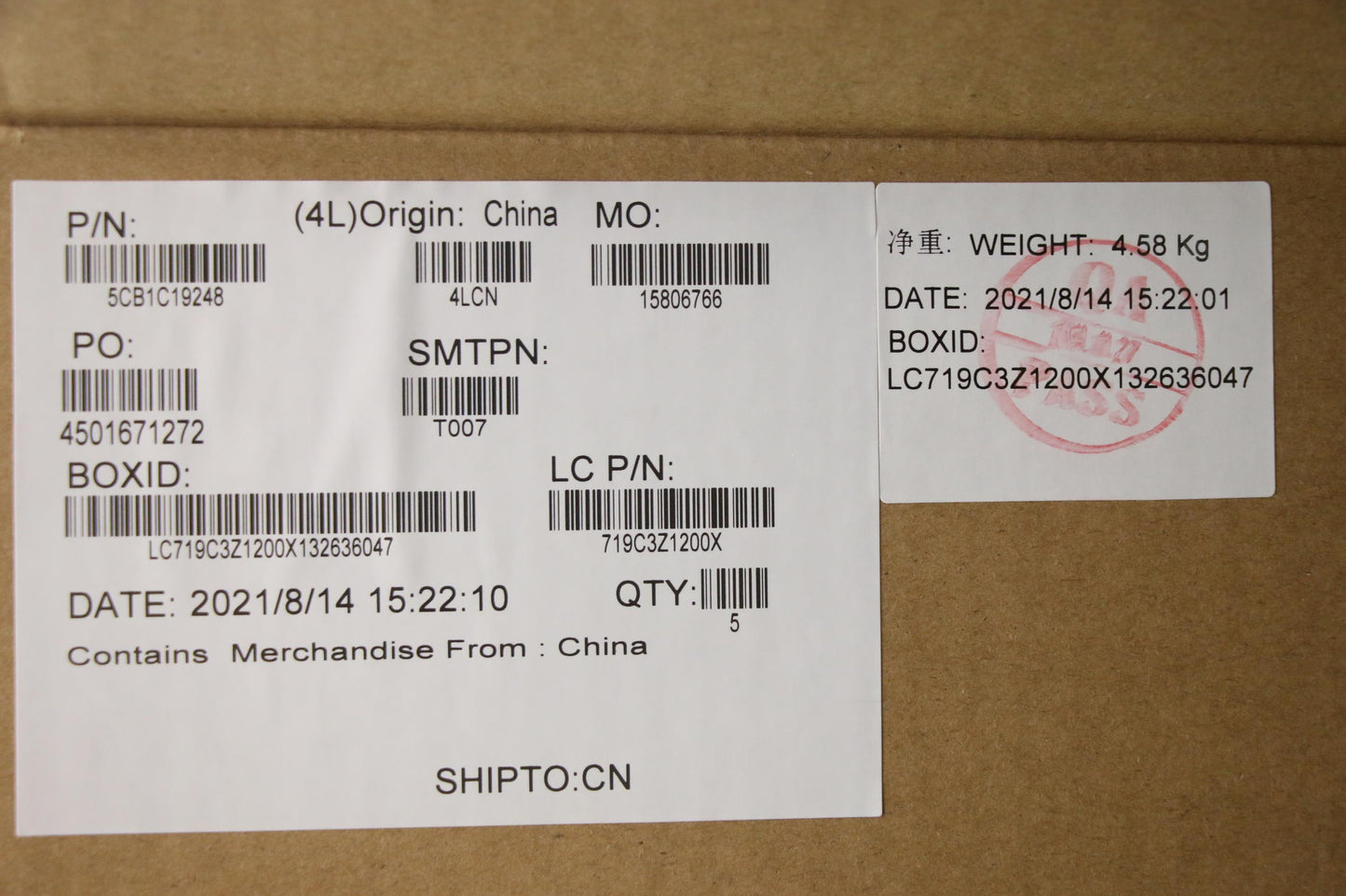 Lenovo Cover Upper Case Asm_Tc L82Jy_ - 5CB1C19248