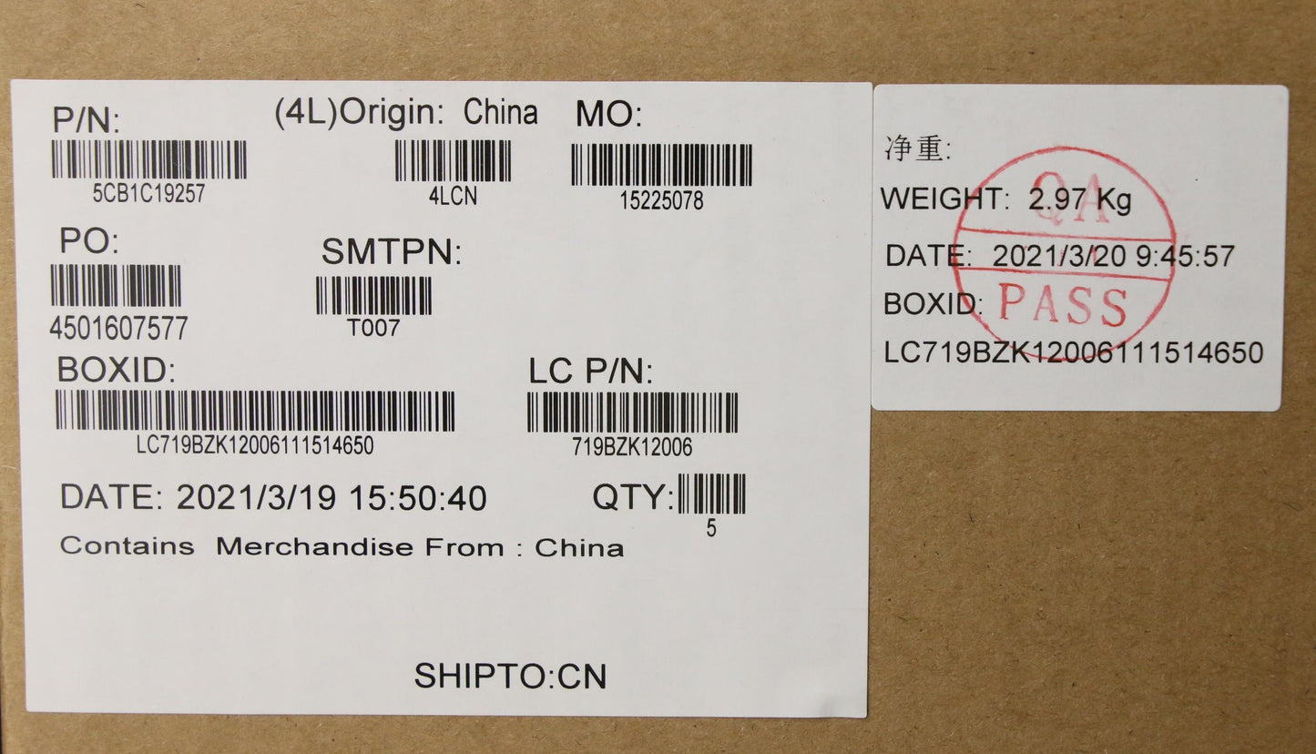 Lenovo Cover Upper Case Asm_Eng L82Nc - 5CB1C19257