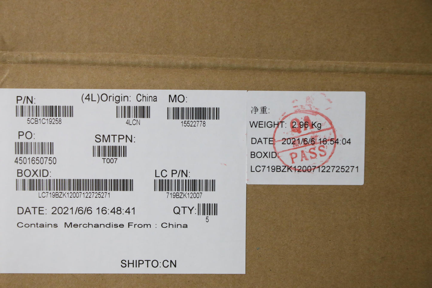 Lenovo Cover Upper Case Asm_Euro_Engl - 5CB1C19258