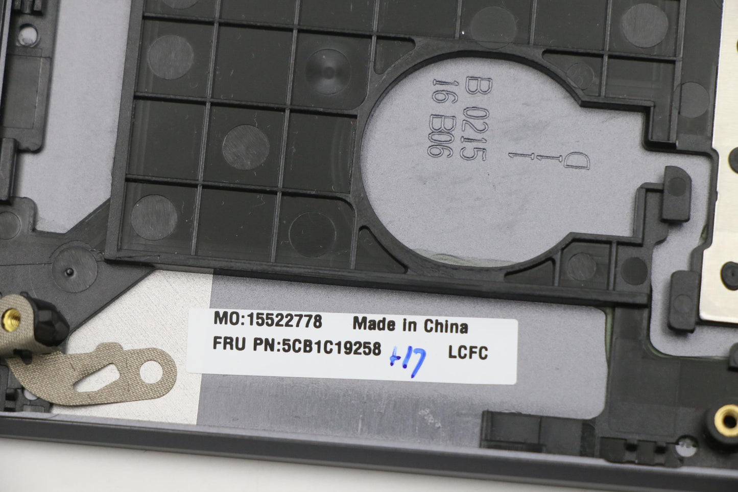 Lenovo Cover Upper Case Asm_Euro_Engl - 5CB1C19258
