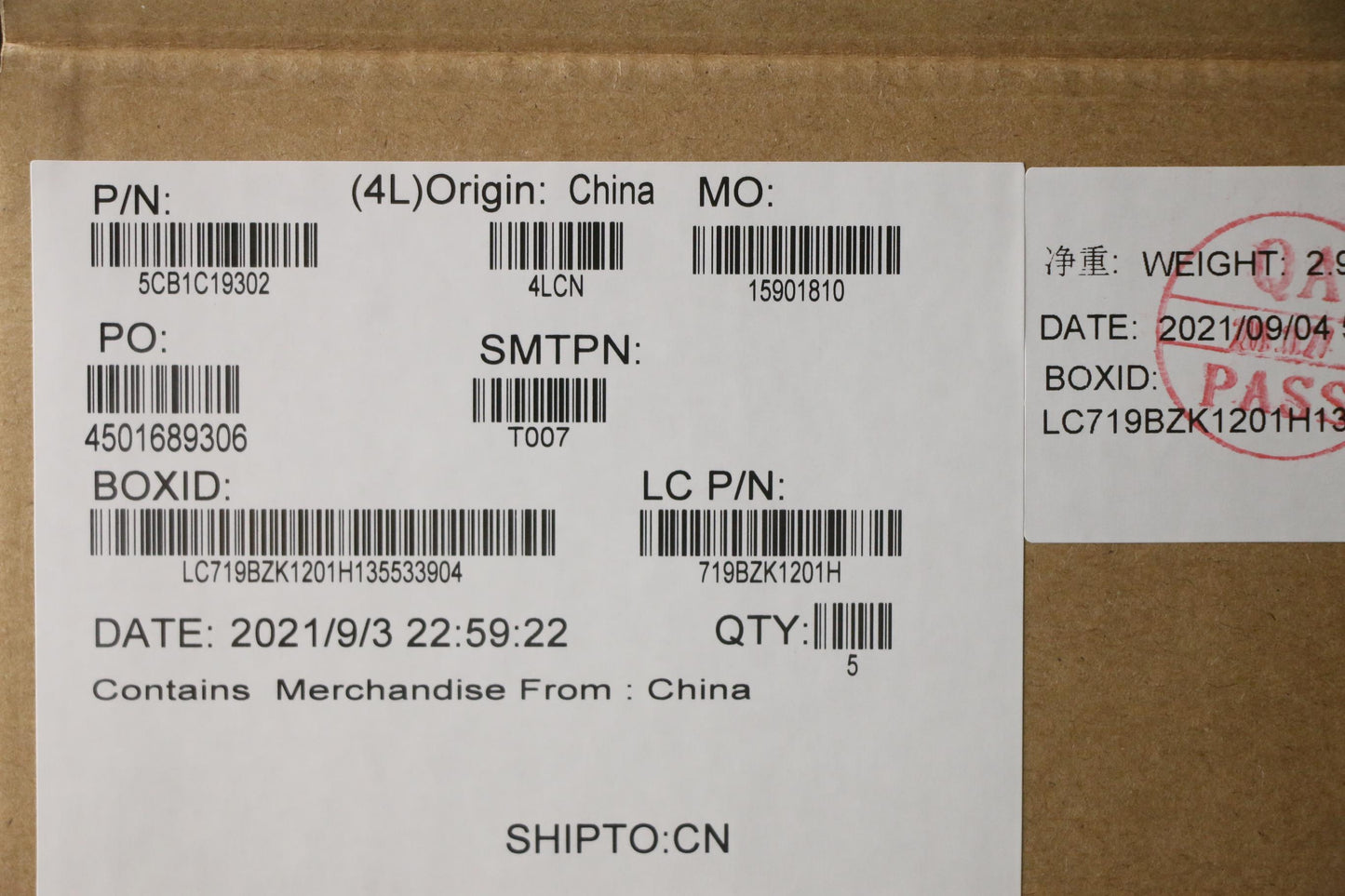 Lenovo Cover Upper Case Asm_Laspa L82 - 5CB1C19302