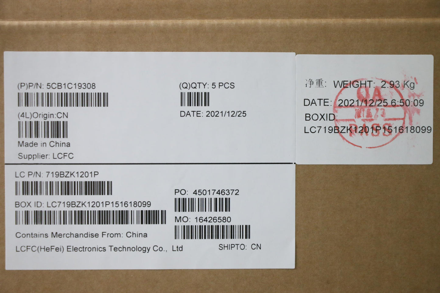Lenovo Cover Upper Case Asm_Sws L82Nc - 5CB1C19308