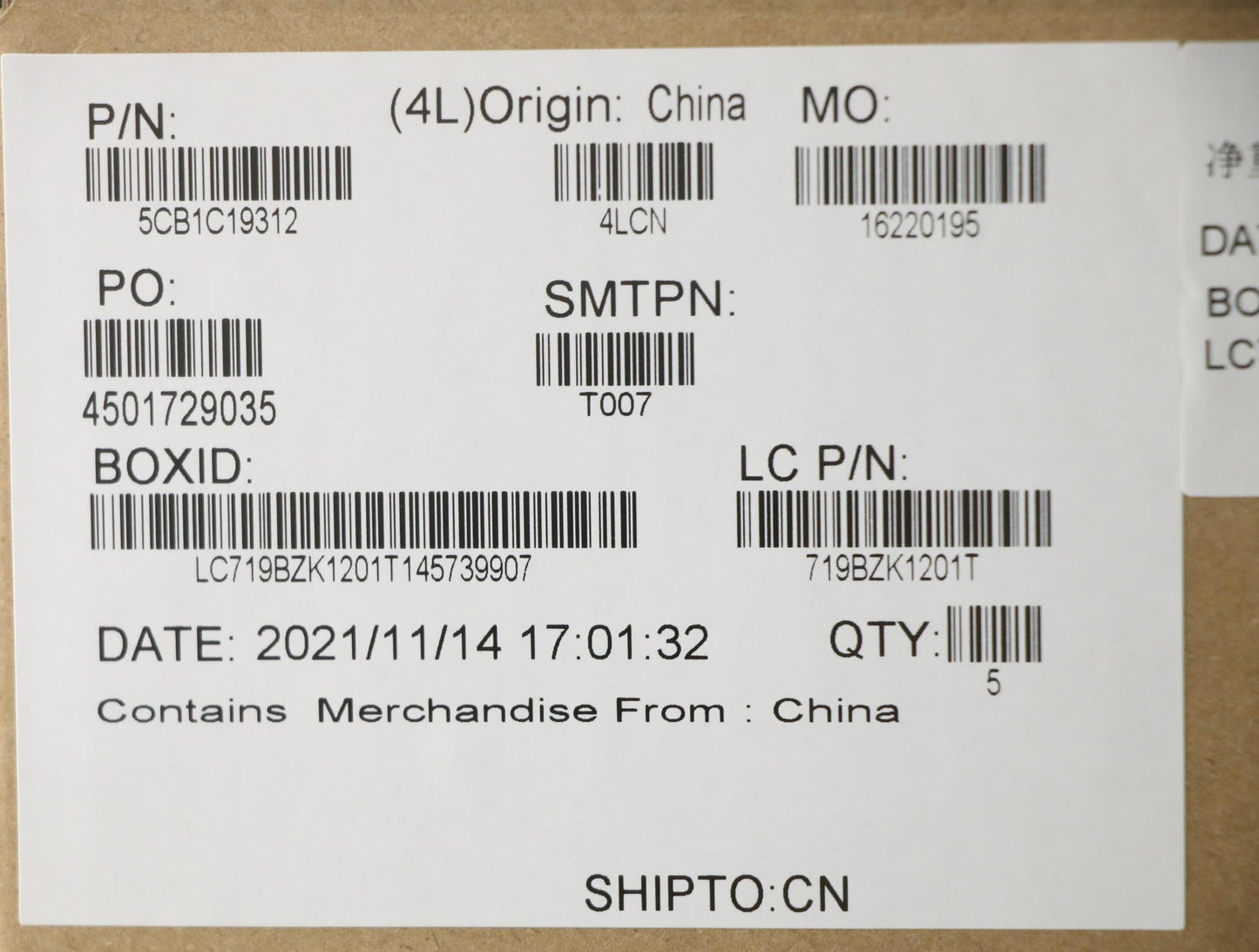 Lenovo Cover Upper Case Asm_Ukel82Nc - 5CB1C19312