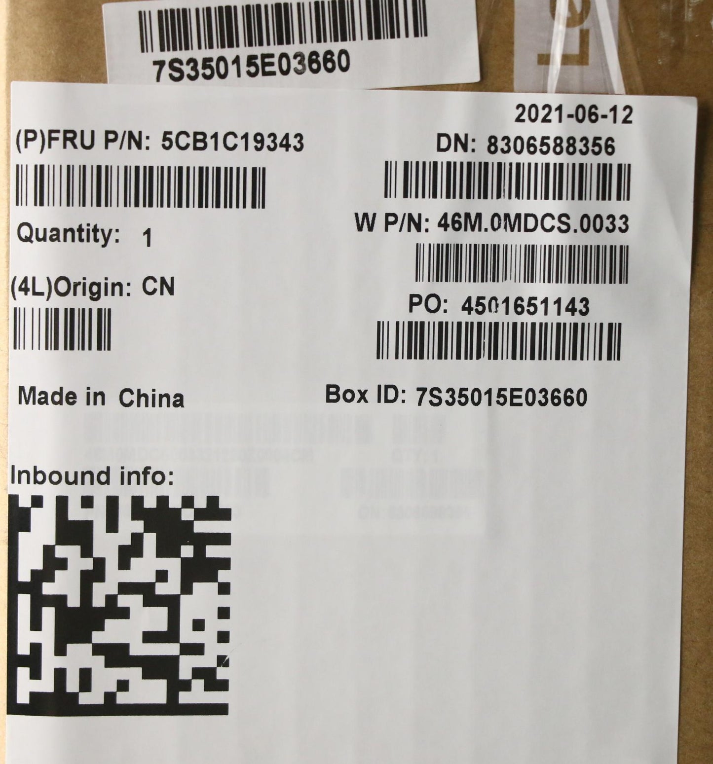 Lenovo Cover Upper Case Asm_Be W 82Hu - 5CB1C19343