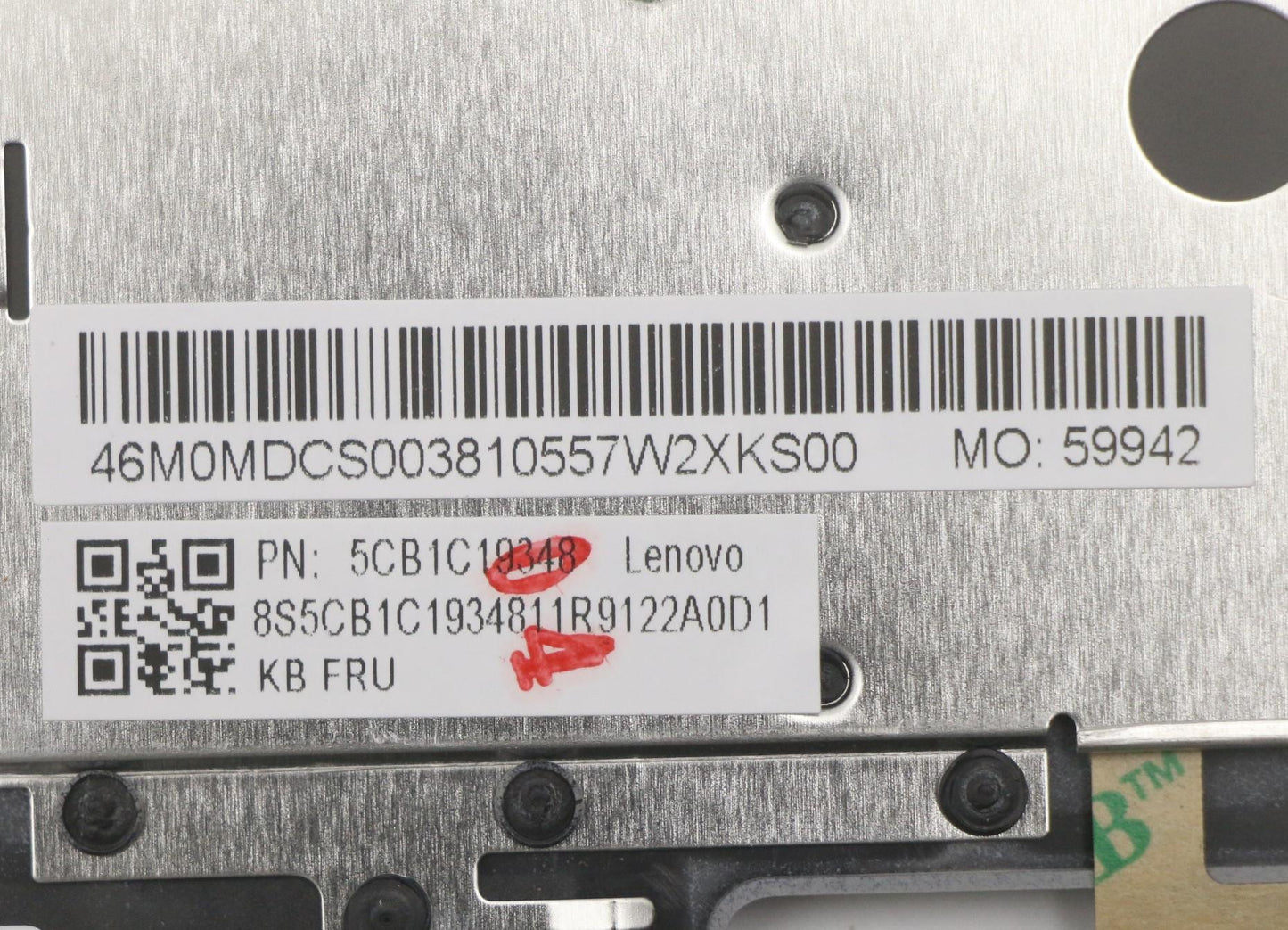 Lenovo Cover Upper Case Asm_Cz-Sk W 8 - 5CB1C19348