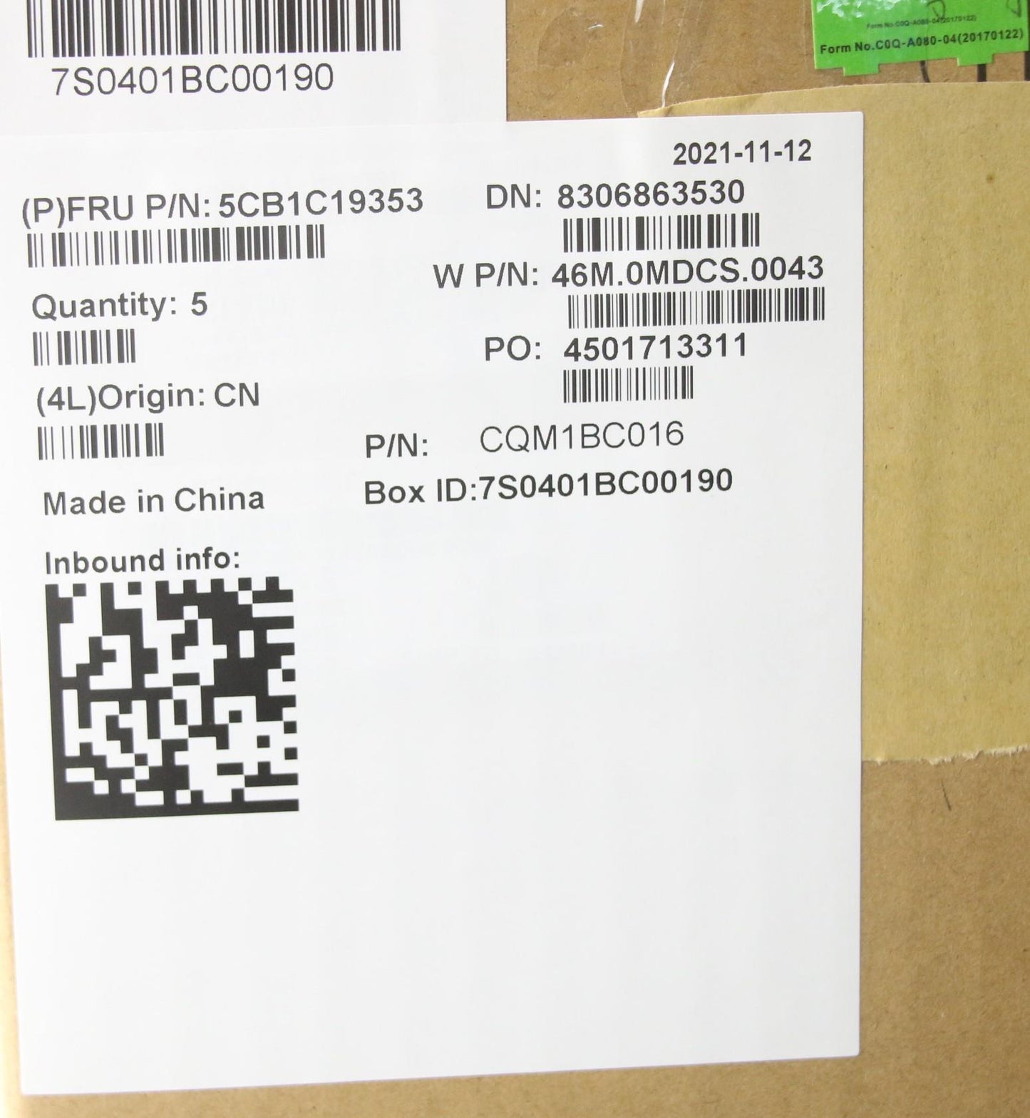 Lenovo Cover Upper Case Asm_Us W 82Hu - 5CB1C19353