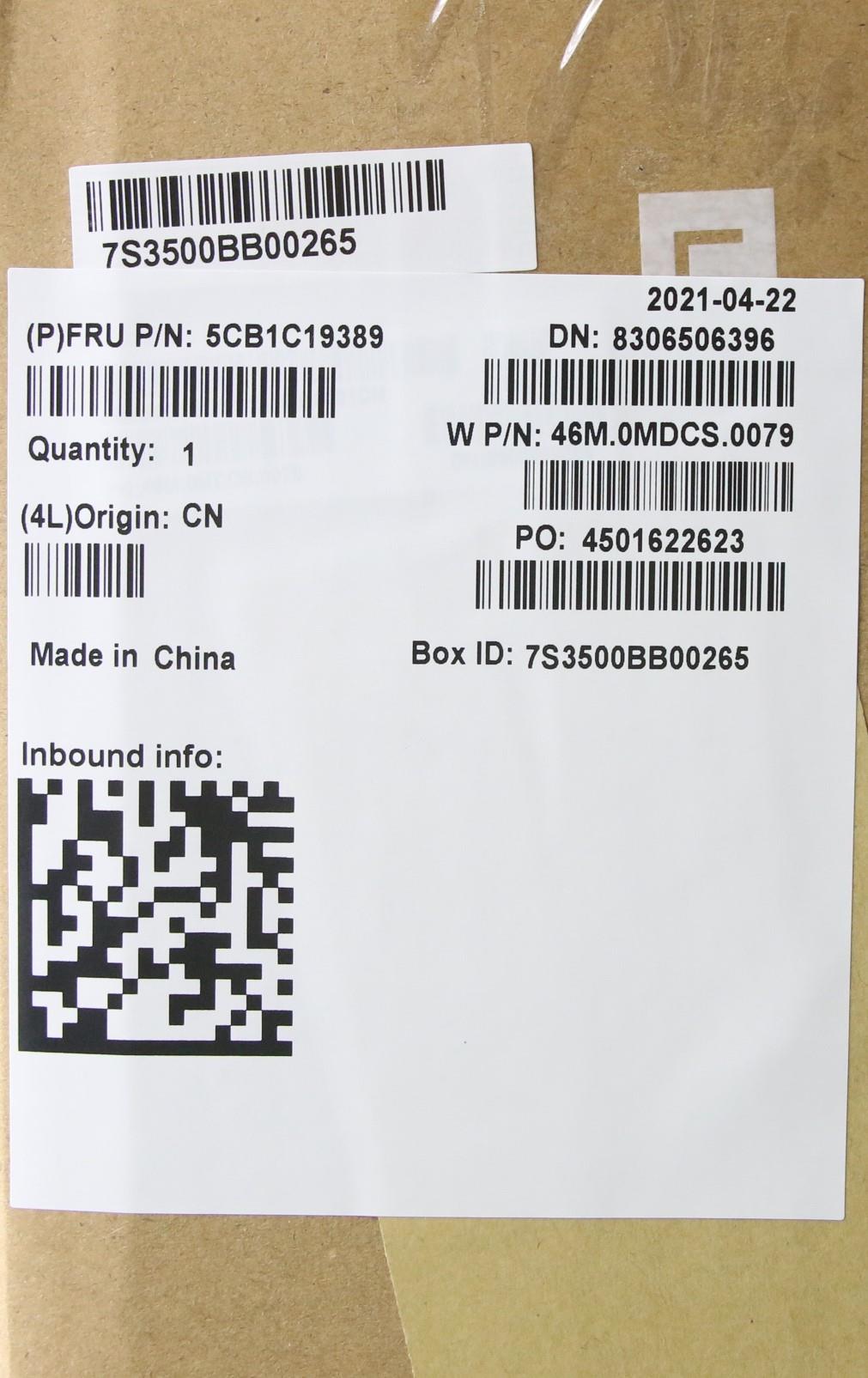 Lenovo Cover Upper Case Asm_Tr W 82Hu - 5CB1C19389