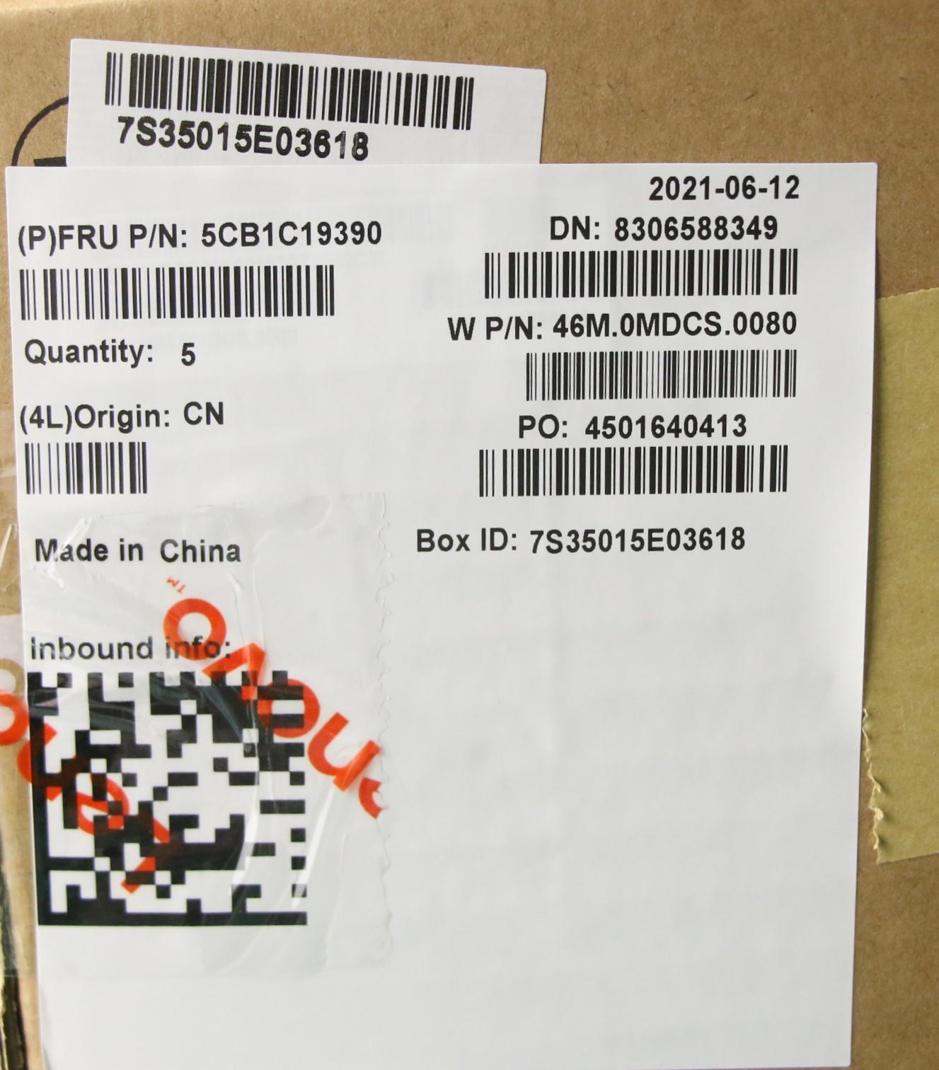 Lenovo Cover Upper Case Asm_Ti W 82Hu - 5CB1C19390