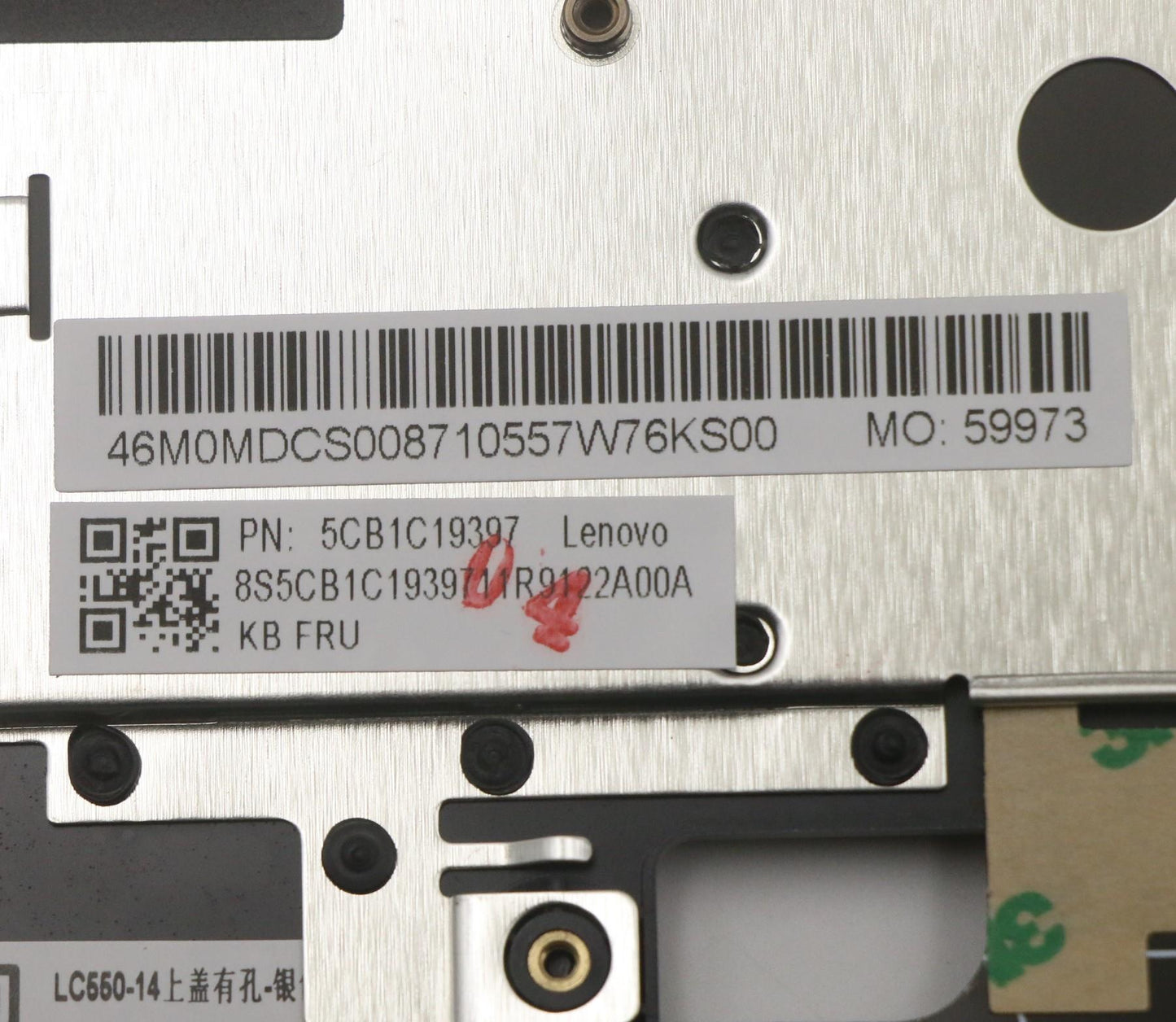 Lenovo Cover Upper Case Asm_Fr W 82Hu - 5CB1C19397