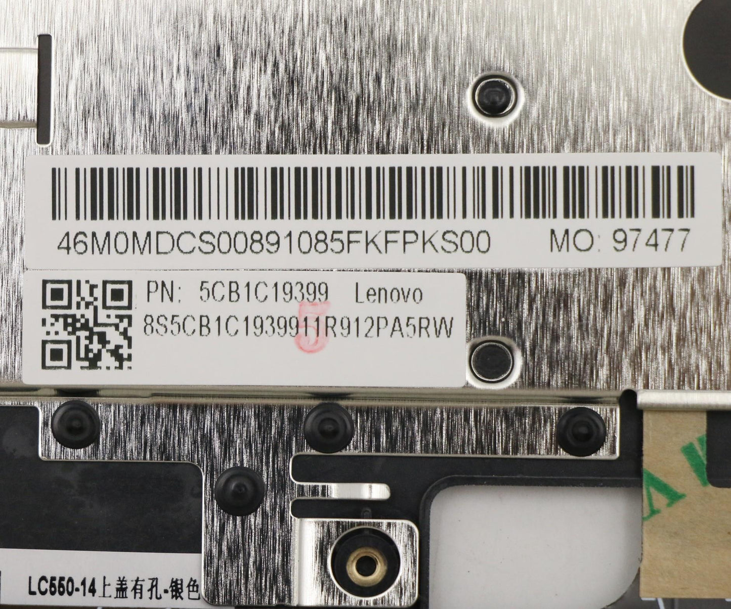 Lenovo Cover Upper Case Asm_Ar-E W 82 - 5CB1C19399