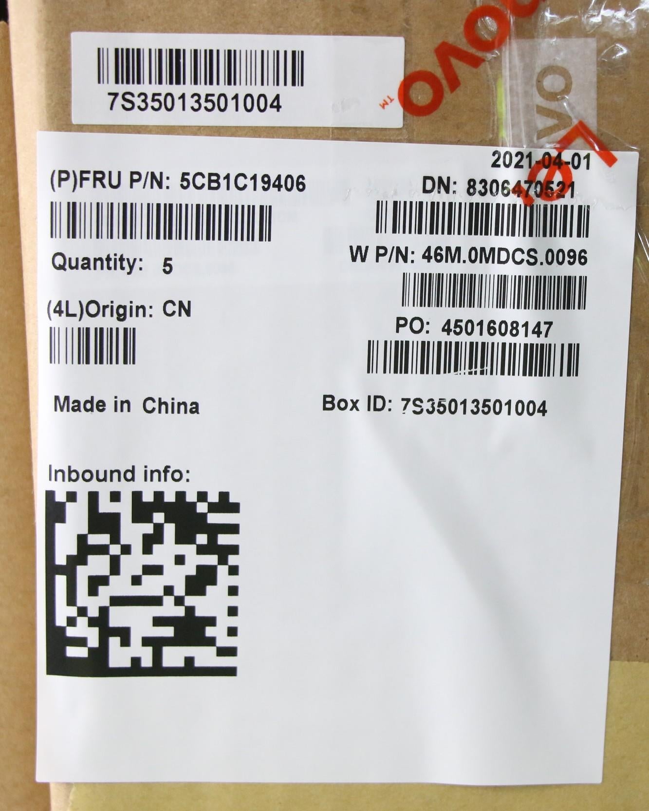 Lenovo Cover Upper Case Asm_Be W 82Hu - 5CB1C19406