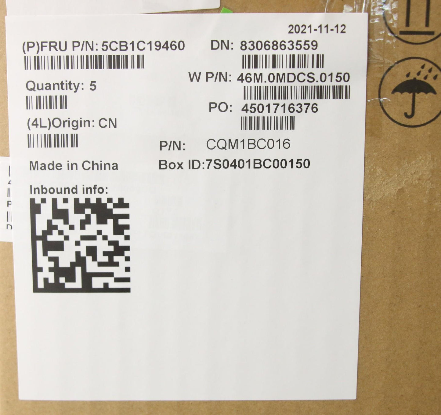 Lenovo Cover Upper Case Asm_Fr W 82Hu - 5CB1C19460