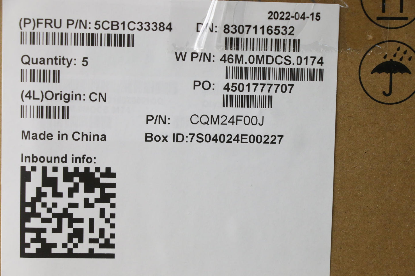Lenovo Cover Upper Case Asm_Ti W 82Hu - 5CB1C33384