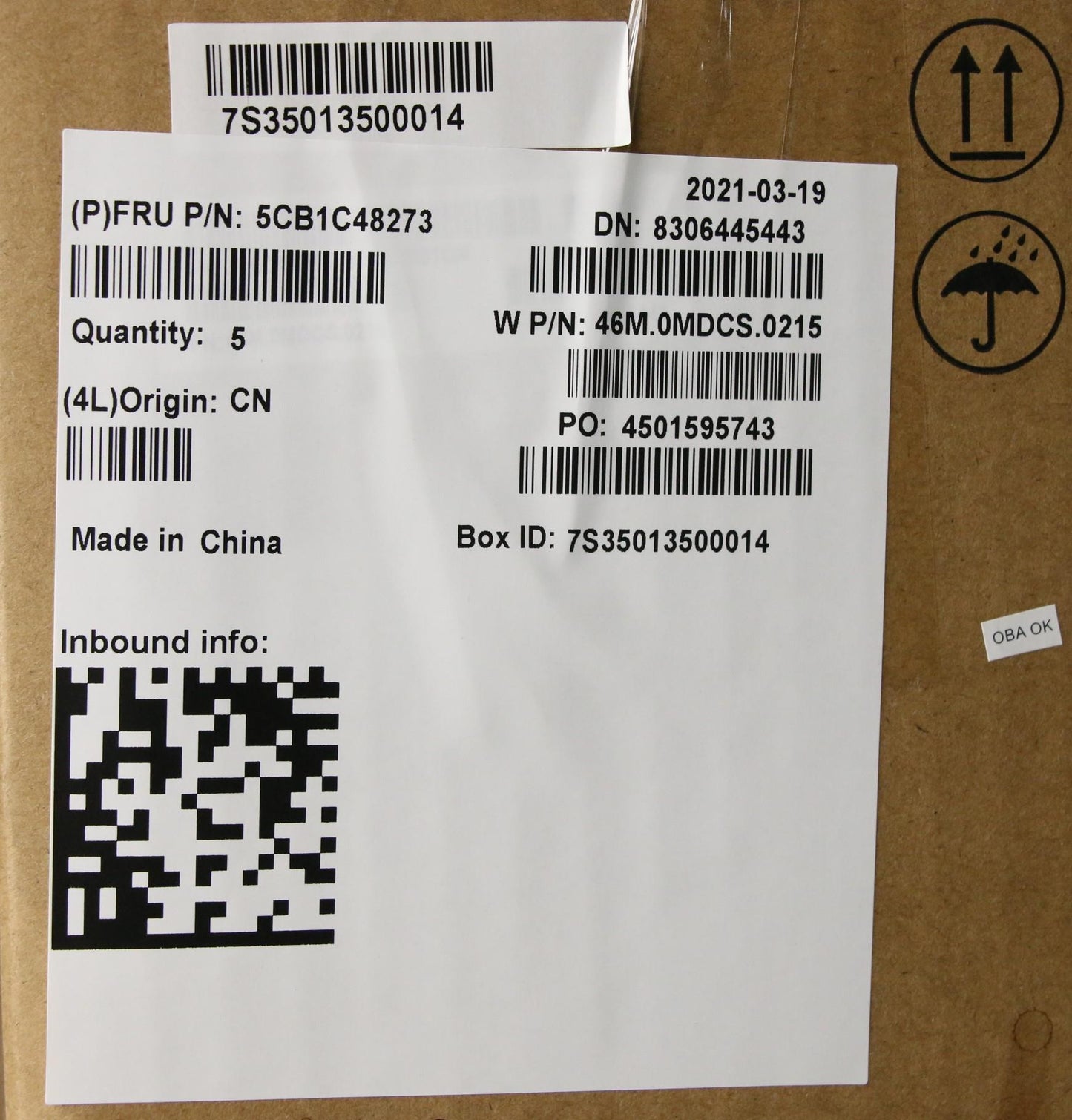 Lenovo Cover Upper Case Asm_Ar-E W 82 - 5CB1C48273