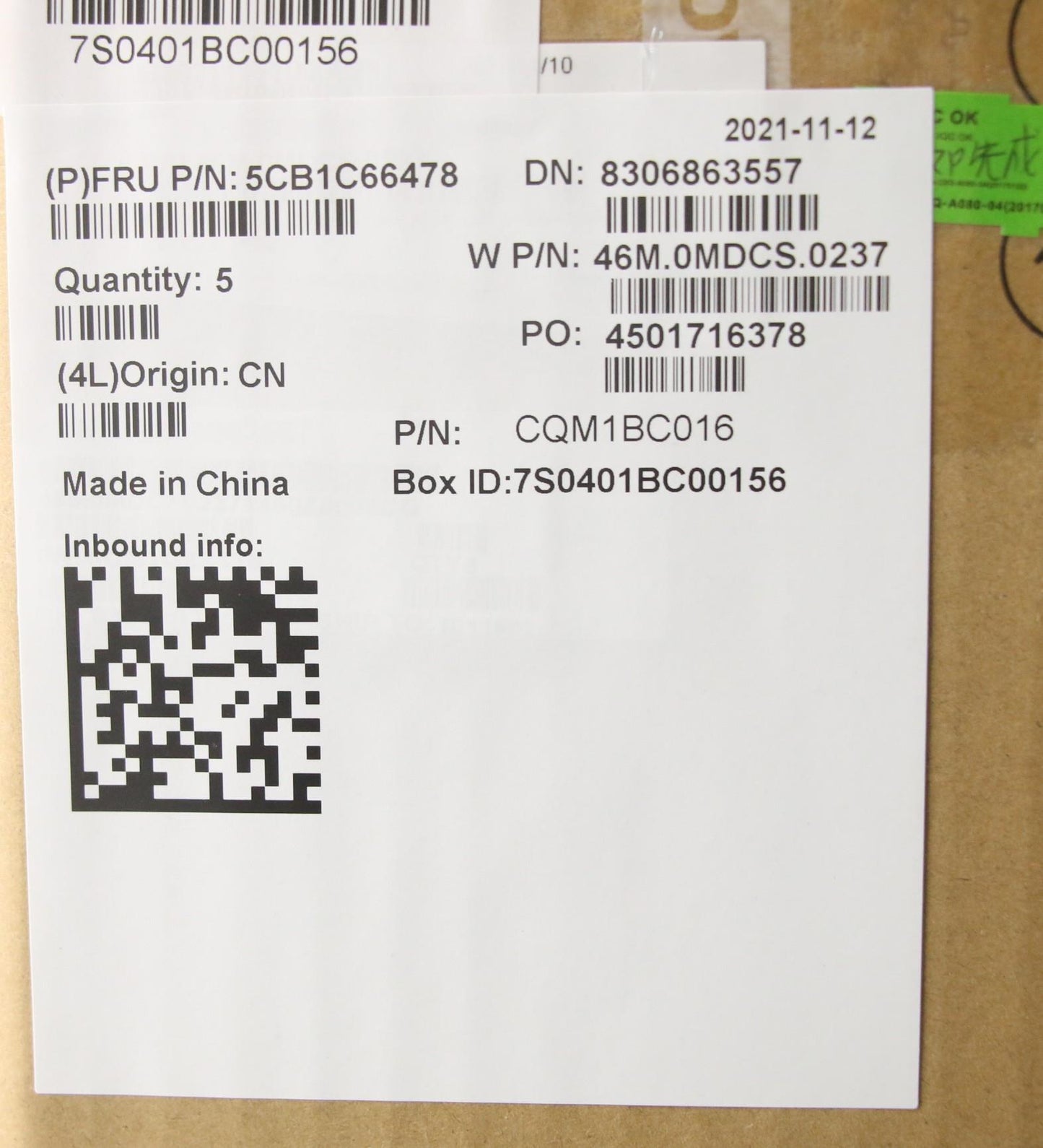 Lenovo Cover Upper Case Asm_Ti W 82Hu - 5CB1C66478