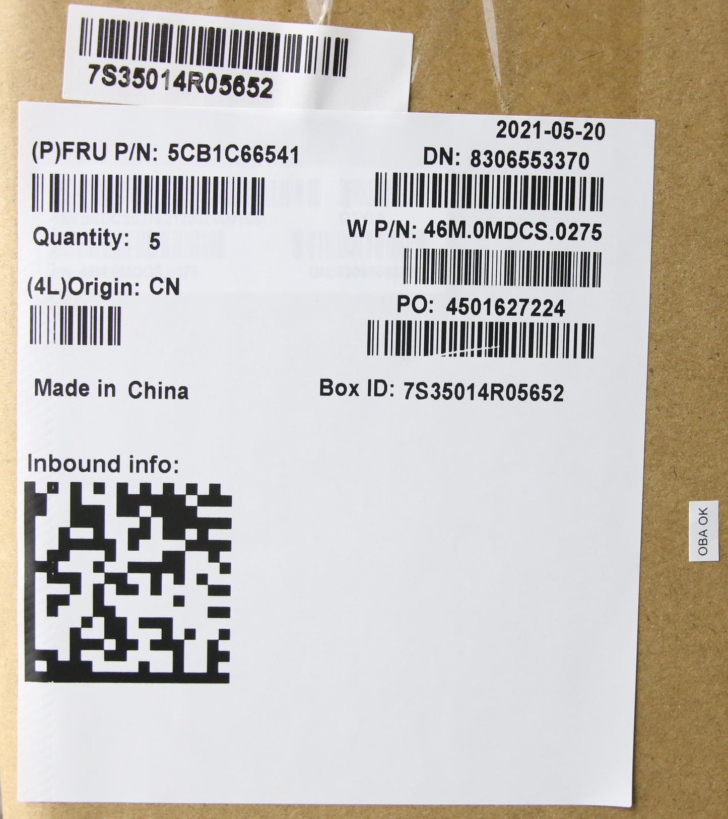 Lenovo Cover Upper Case Asm_Rus W 82H - 5CB1C66541