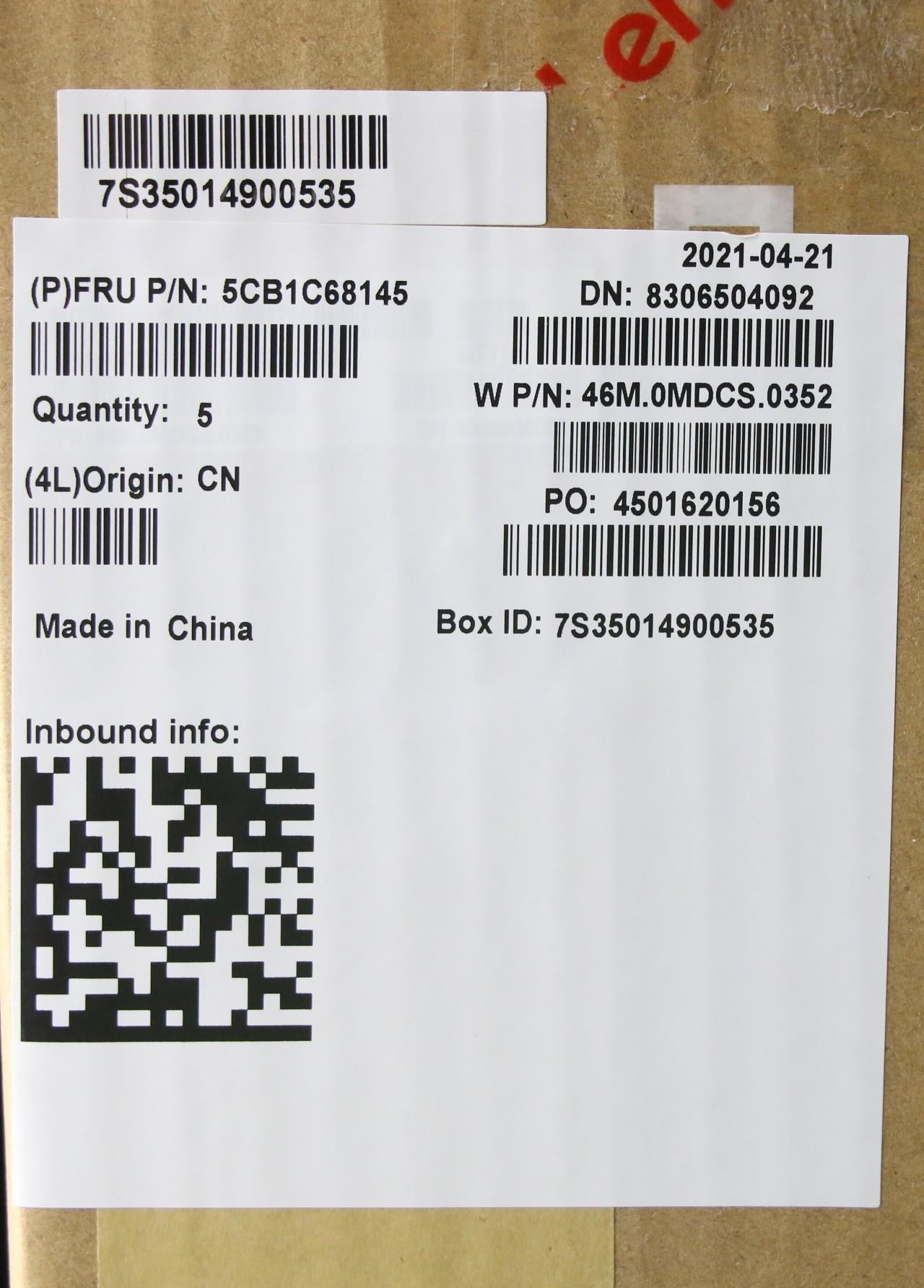 Lenovo Cover Upper Case Asm_Euro Eng - 5CB1C68145
