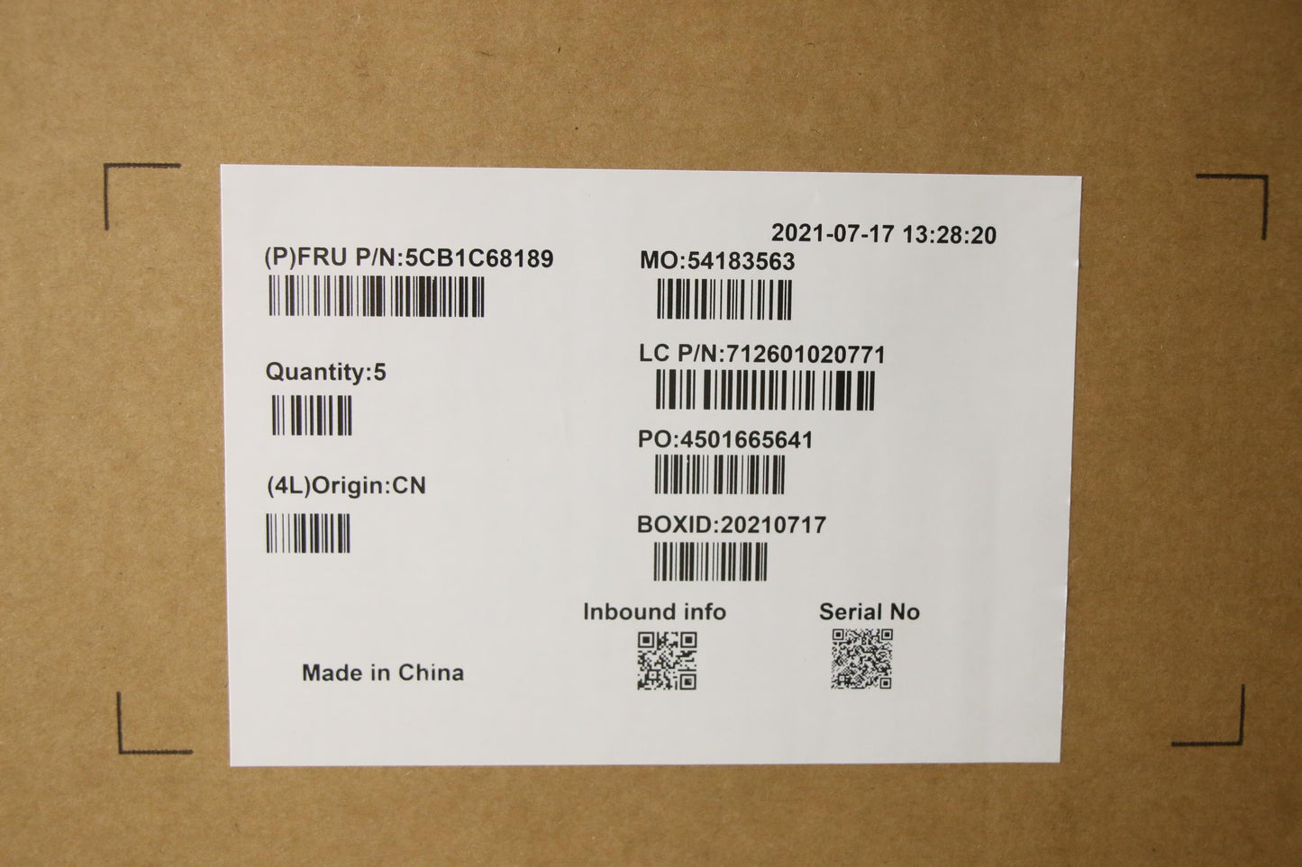 Lenovo Cover Upper Case Asm_Ger Wt 82 - 5CB1C68189