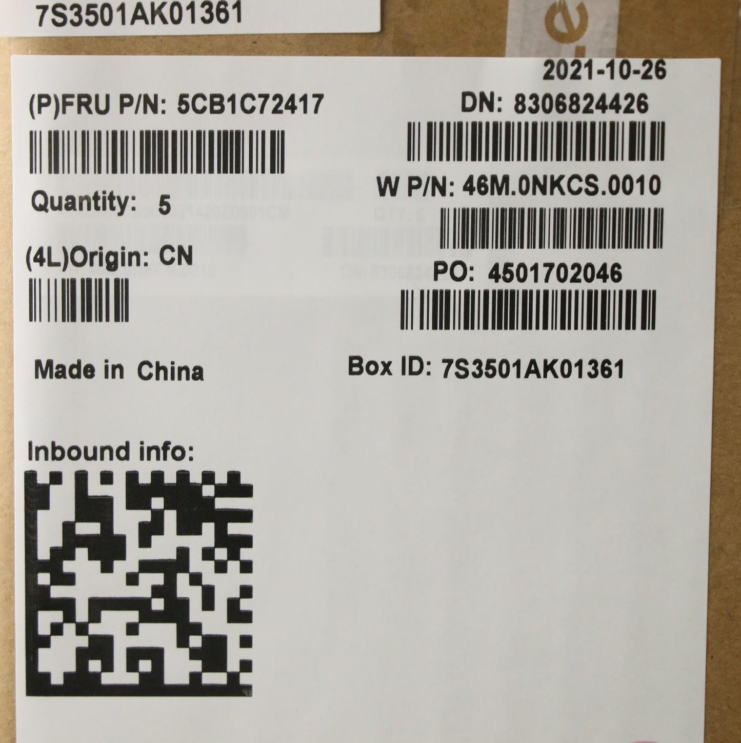 Lenovo Cover Upper Case Asm_Hun W 20Y - 5CB1C72417