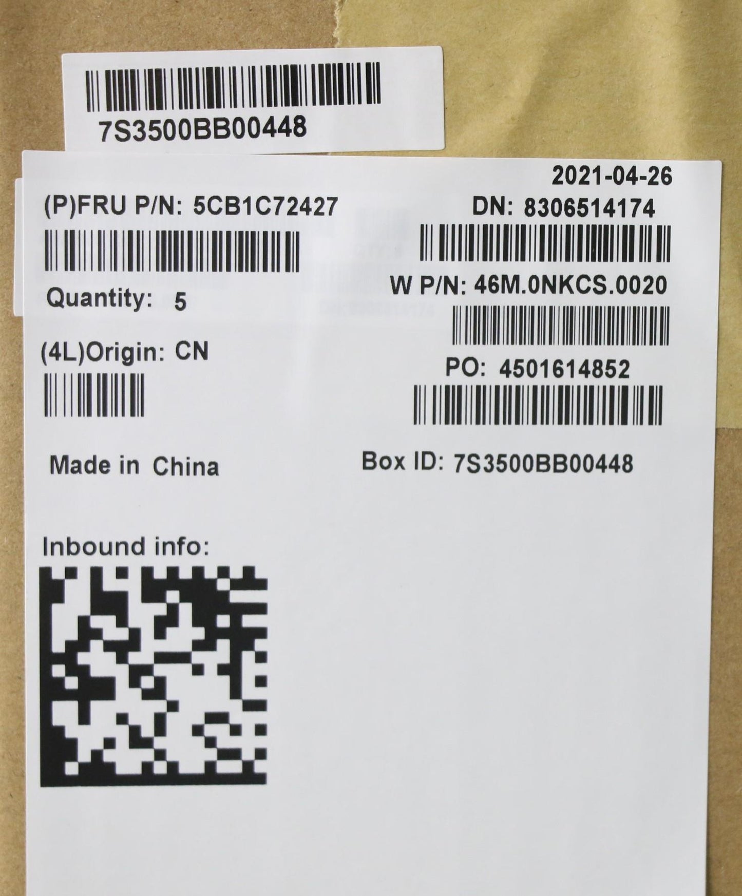 Lenovo Cover Upper Case Asm_Thai W 20 - 5CB1C72427