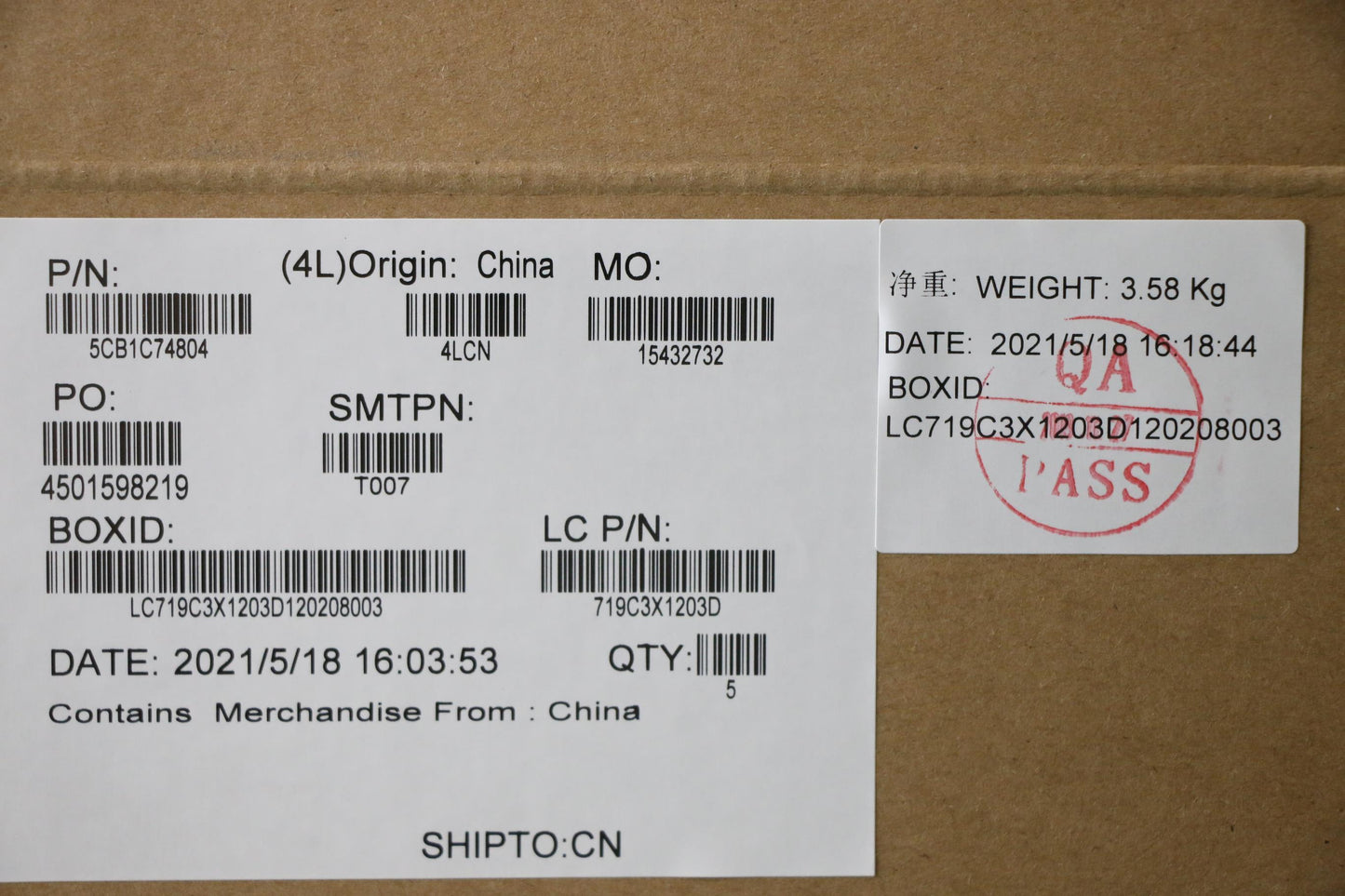 Lenovo Cover Upper Case Asmcze/Slkl82 - 5CB1C74804
