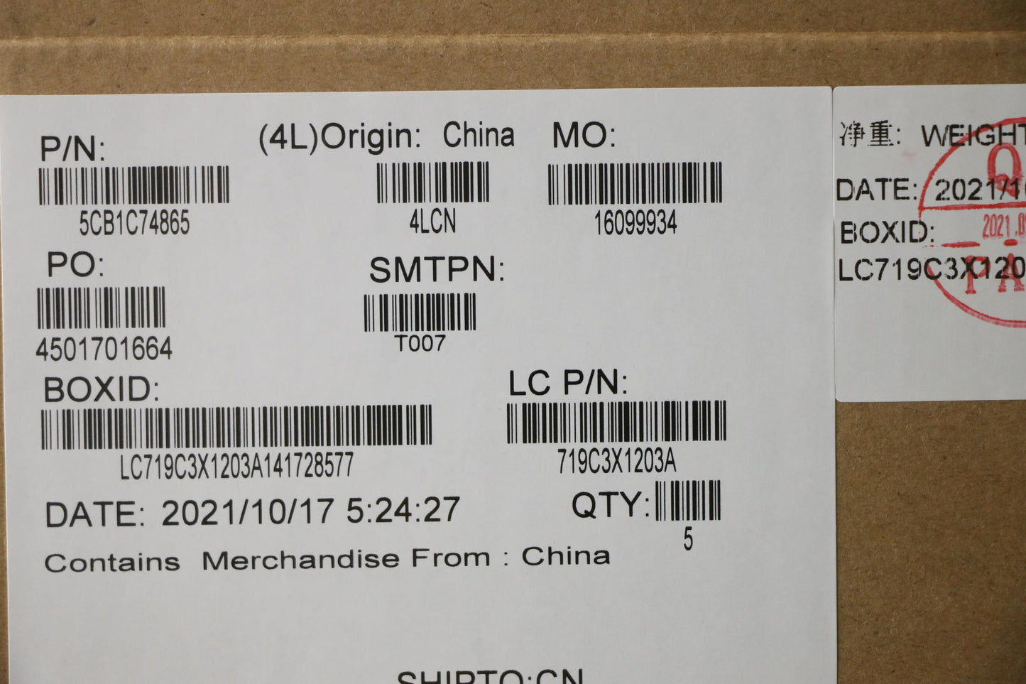 Lenovo Cover Upper Case Asm_Bel L82Ju - 5CB1C74865