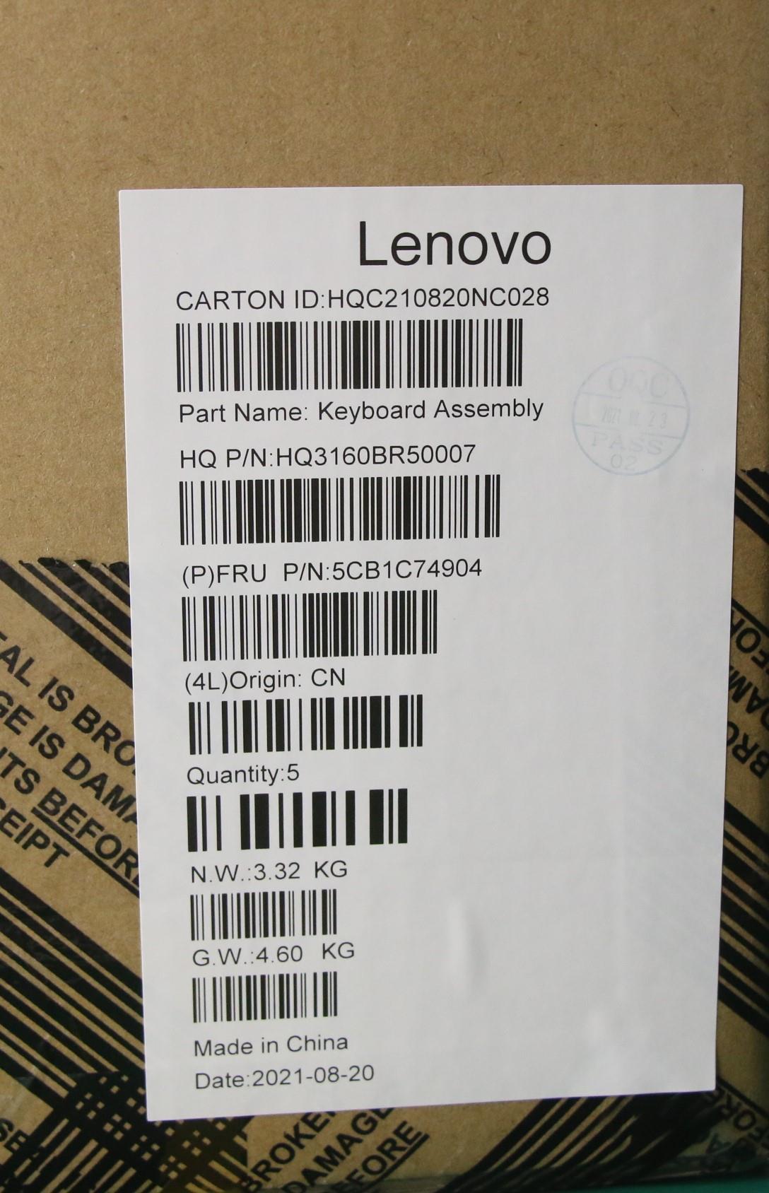 Lenovo Cover Upper Case Asm_Bul H 82L - 5CB1C74904