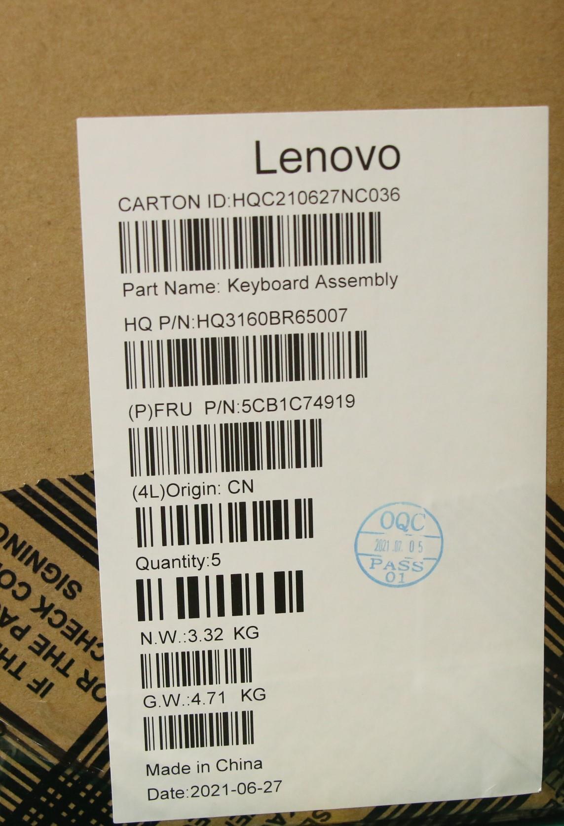 Lenovo Cover Upper Case Asm_Kor H82L5 - 5CB1C74919