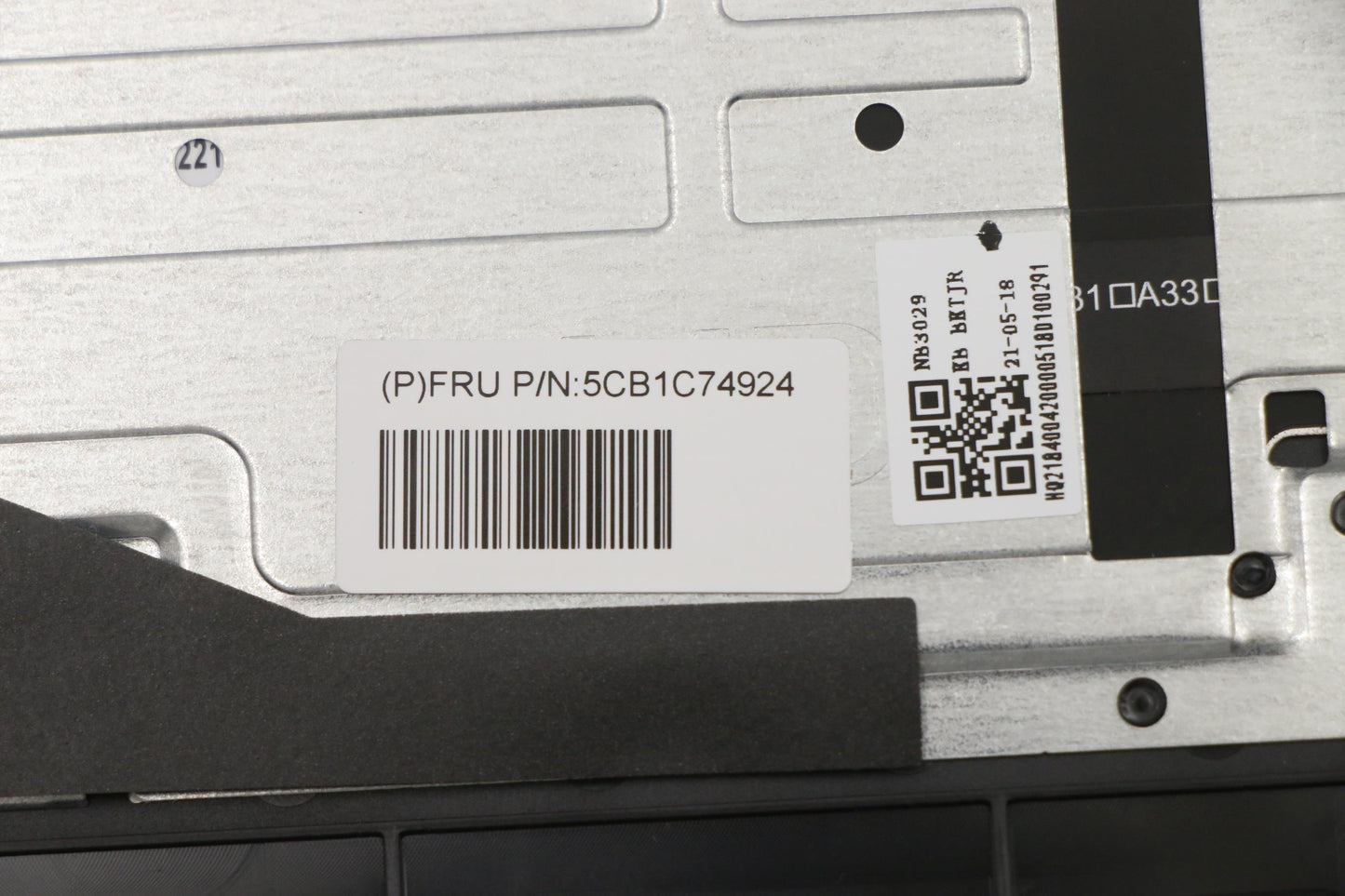 Lenovo Cover Upper Case Asm_Slv H82L5 - 5CB1C74924