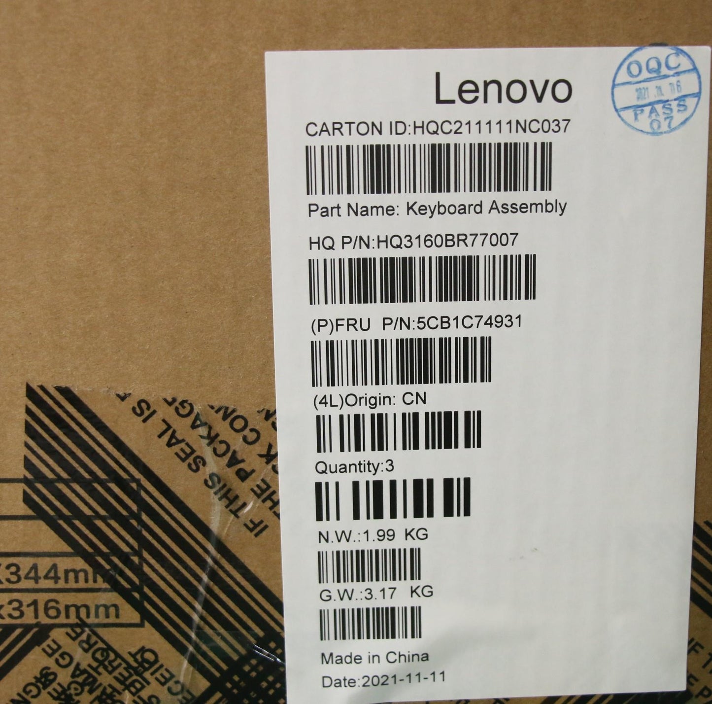 Lenovo Cover Upper Case Asm_Ukr H82L5 - 5CB1C74931