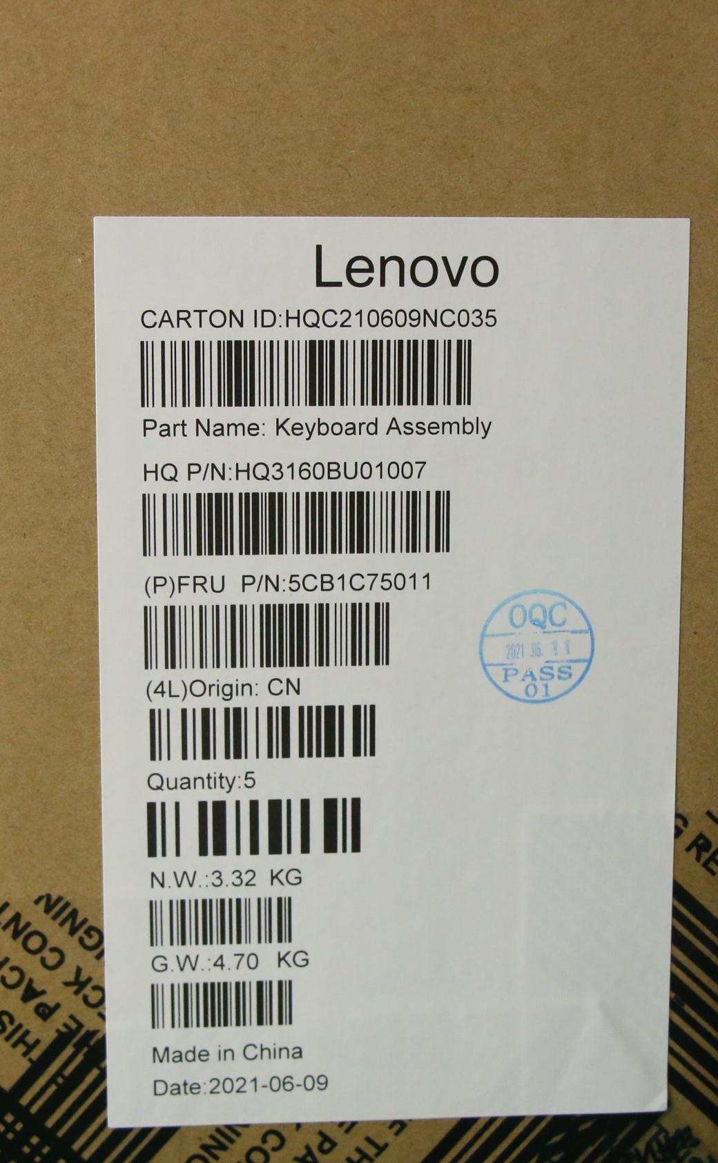 Lenovo Cover Upper Case Asm_Hun H82L5 - 5CB1C75011