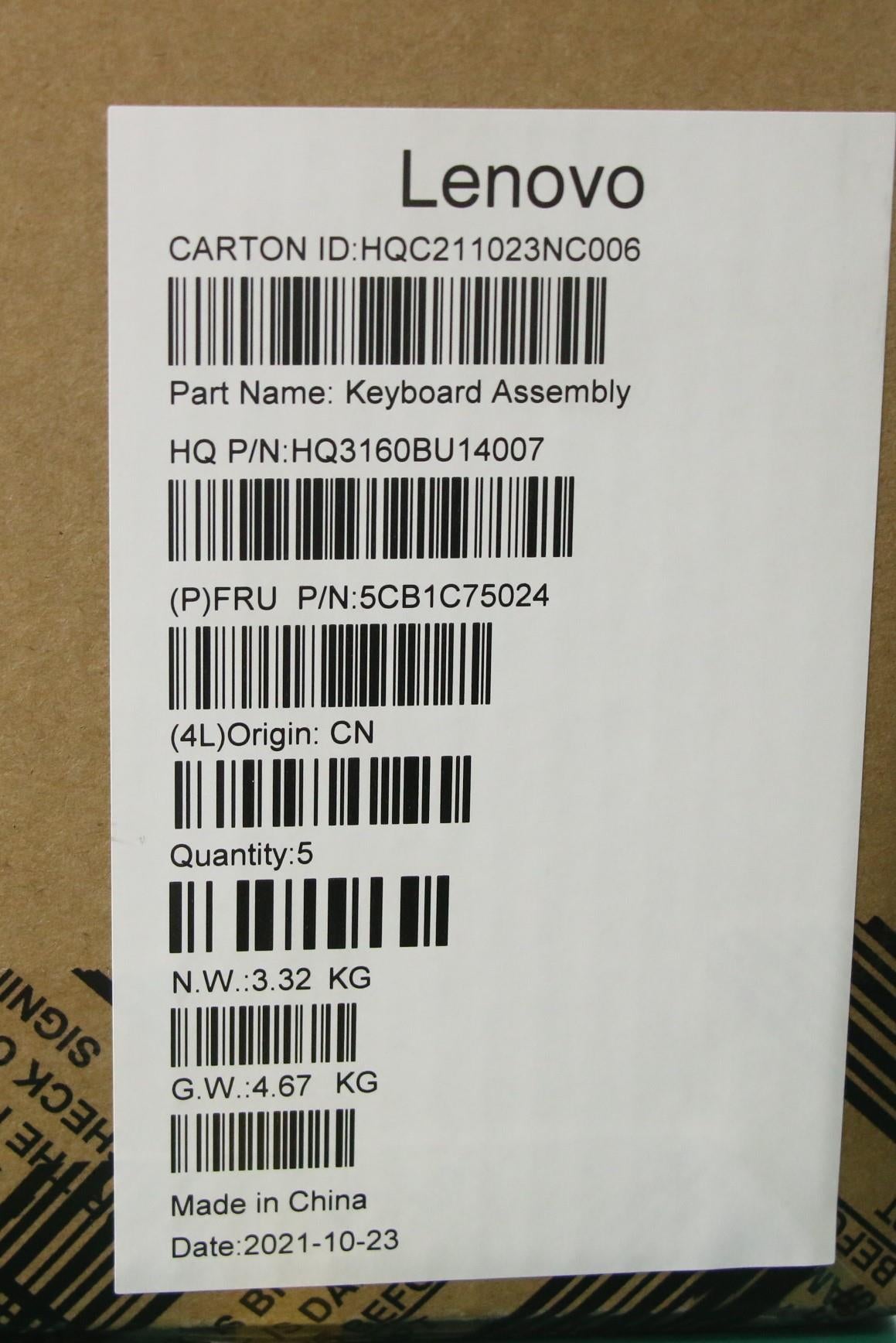 Lenovo Cover Upper Case Asm_Thai H82L - 5CB1C75024