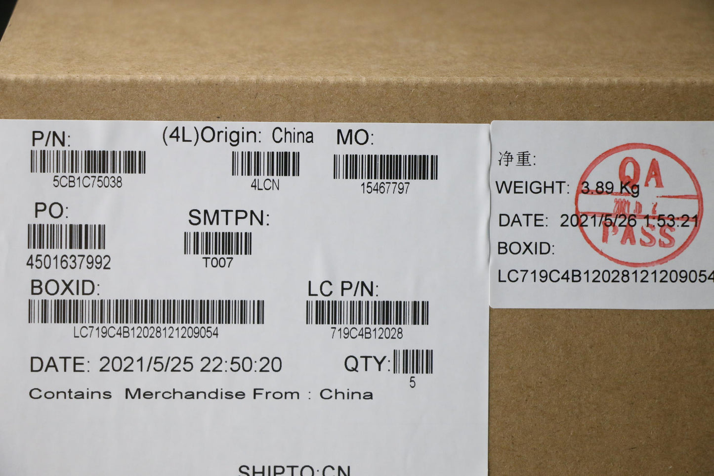 Lenovo Cover Upper Case Asm_Hun L82Kv - 5CB1C75038