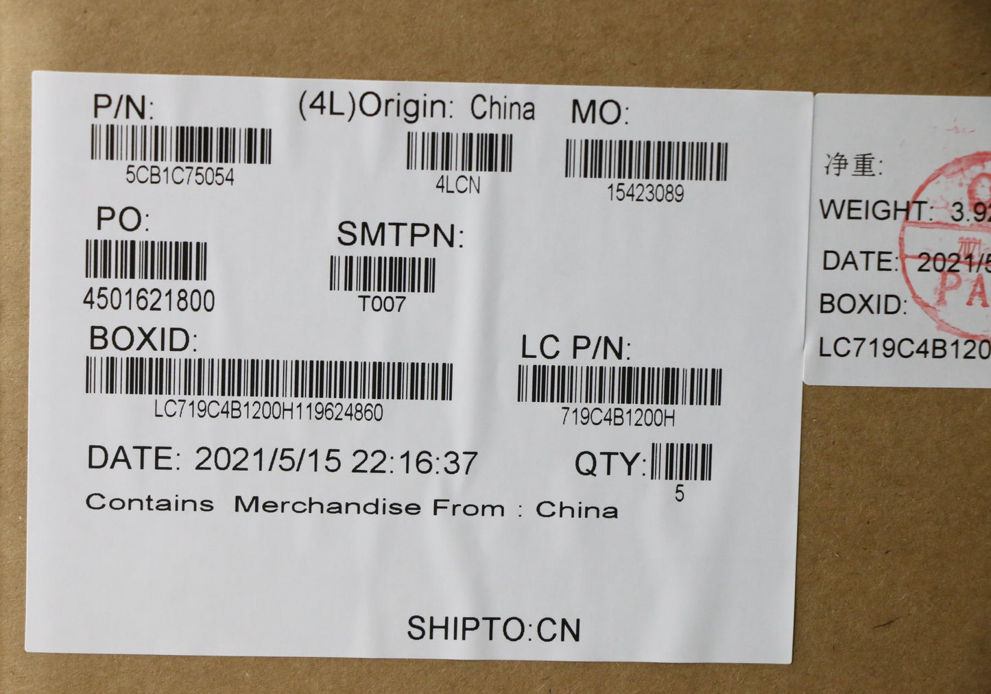 Lenovo Cover Upper Case Asm_Eng L82Kv - 5CB1C75054