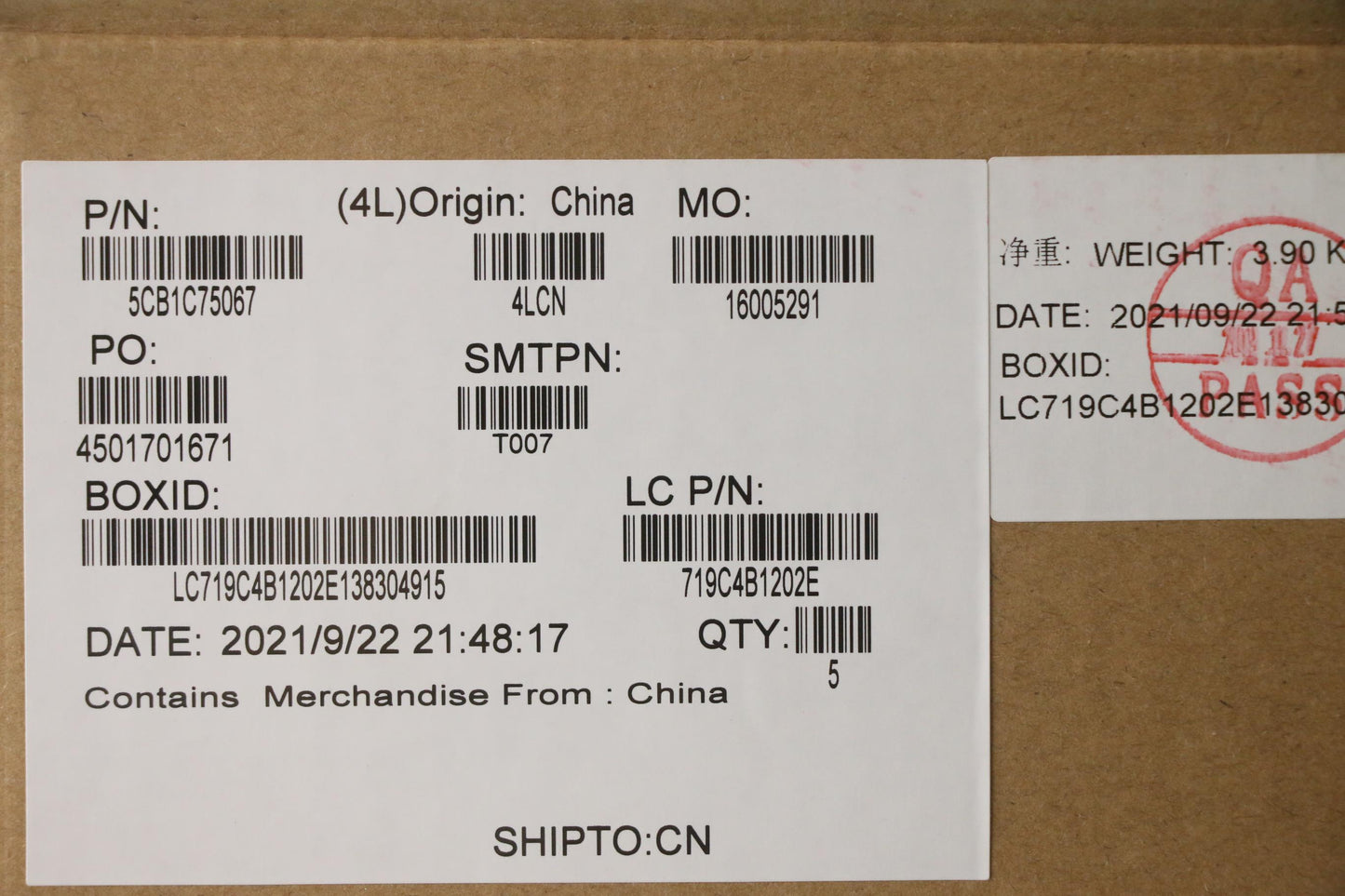 Lenovo Cover Upper Case Asm_Ita L82Kv - 5CB1C75067