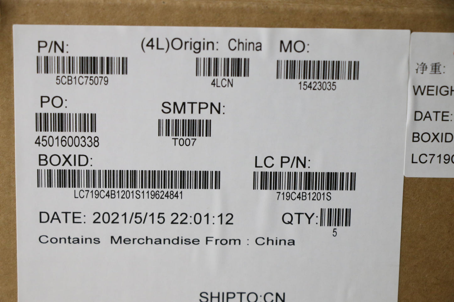 Lenovo Cover Upper Case Asm_Sws L82Kv - 5CB1C75079