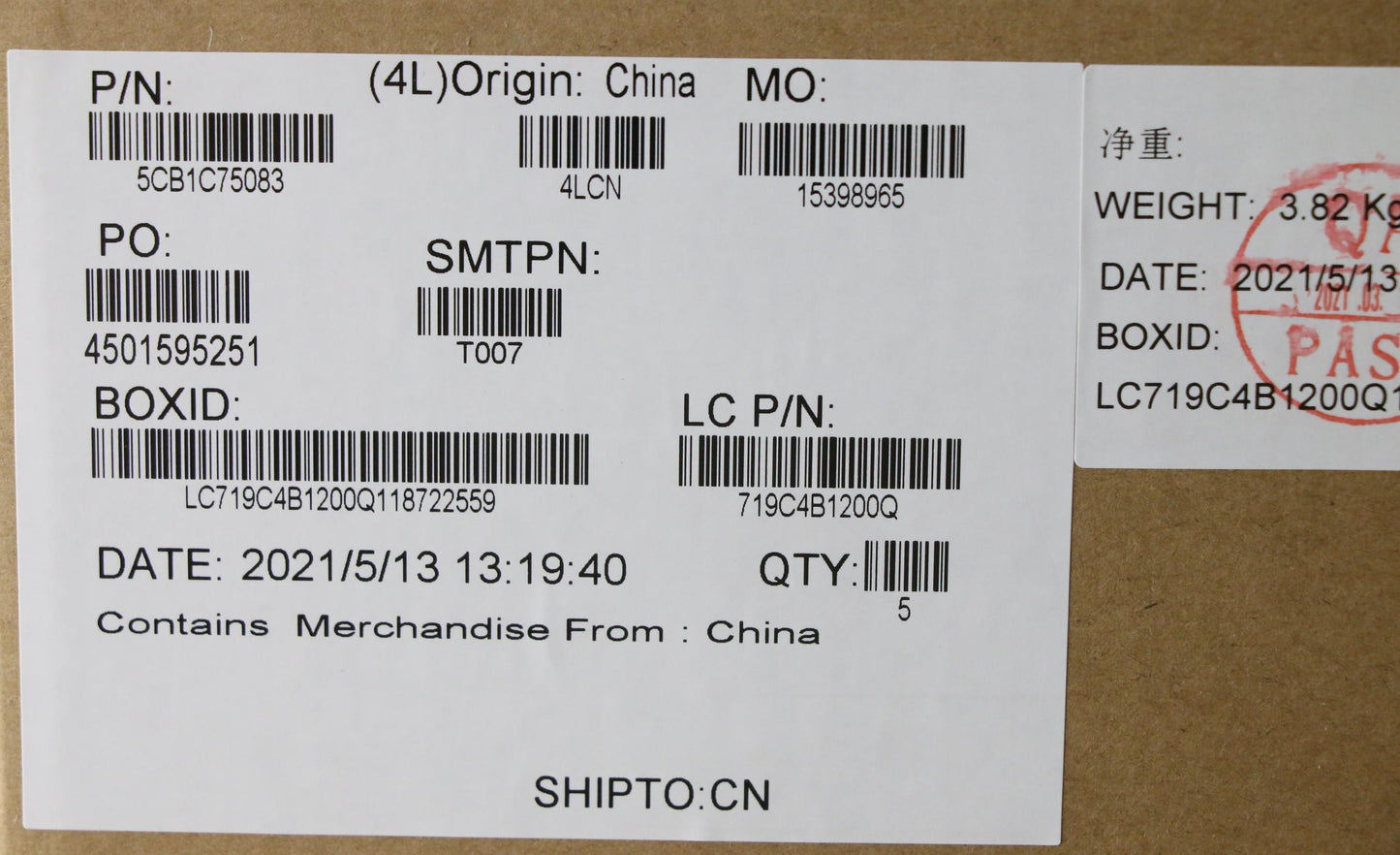 Lenovo Cover Upper Case Asm_Uke L82Kv - 5CB1C75083
