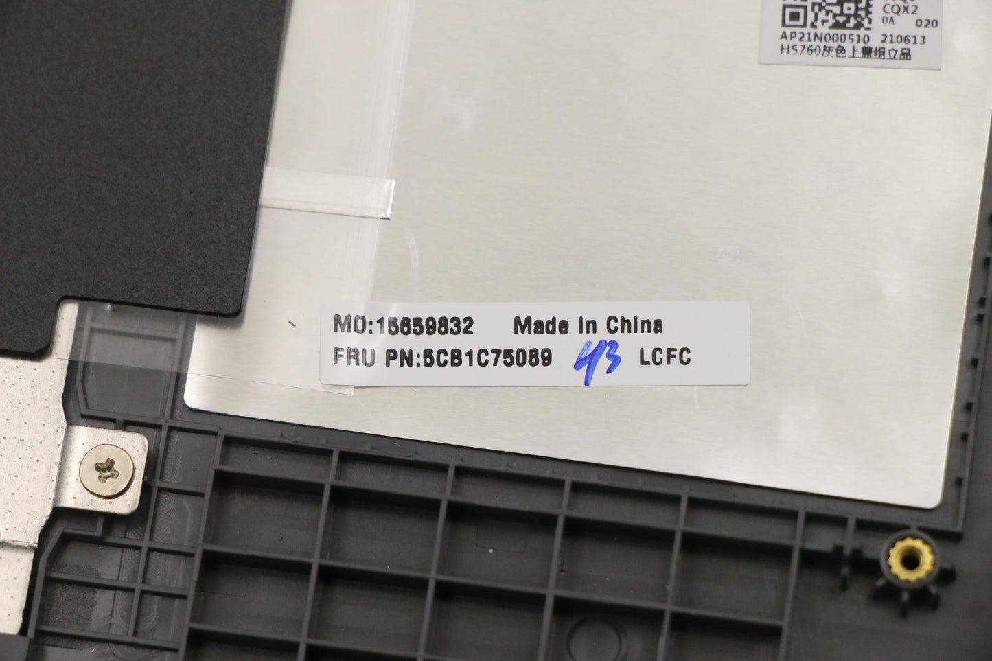 Lenovo Cover Upper Case Asm_Bel L82Kv - 5CB1C75089