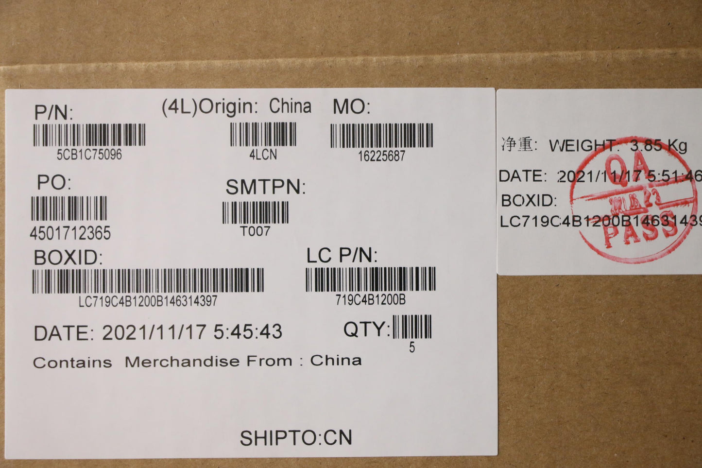Lenovo Cover Upper Case Asm_Kor L82Kv - 5CB1C75096