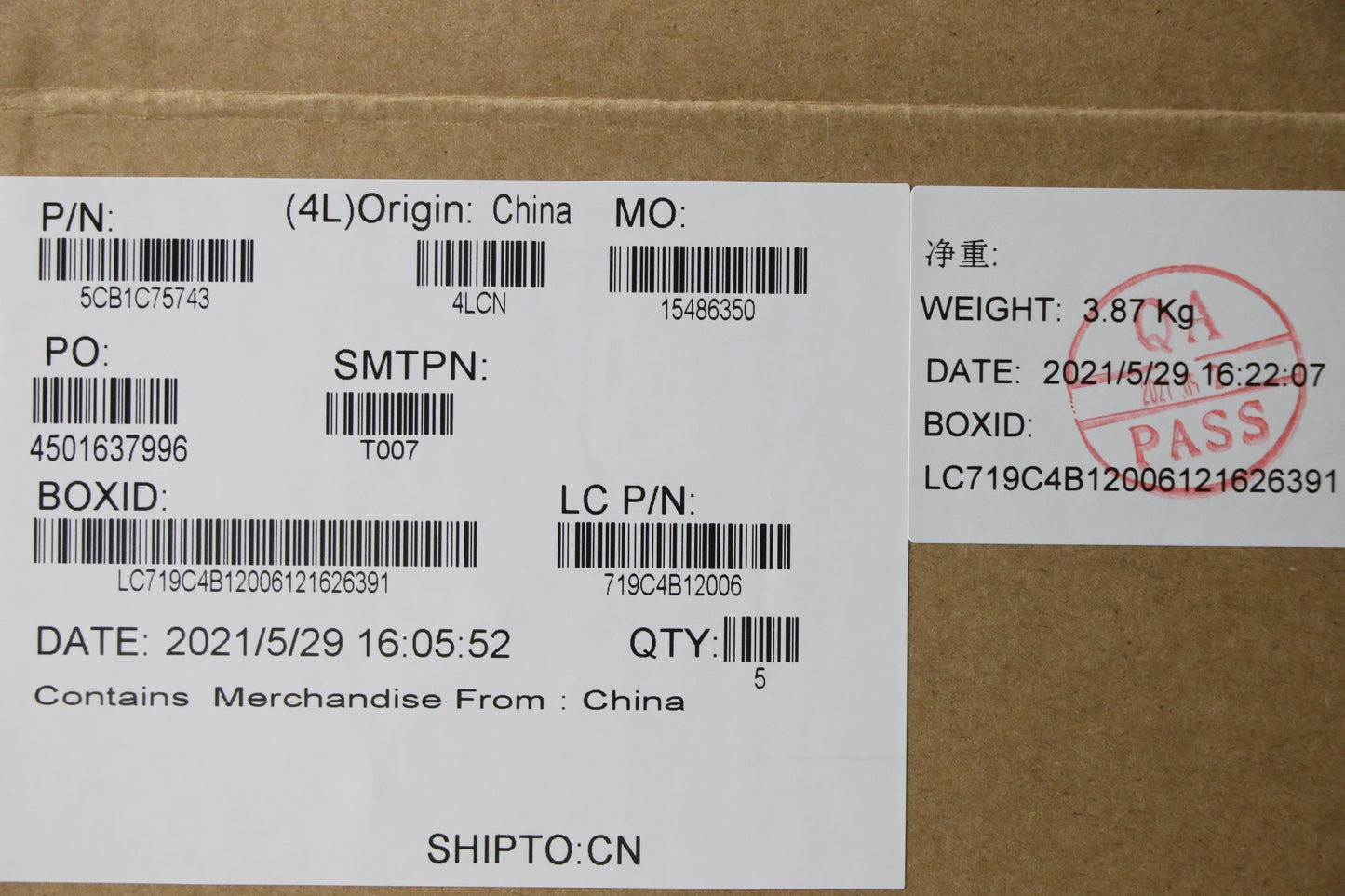 Lenovo Cover Upper Case Asm_Kor L82Kv - 5CB1C75743