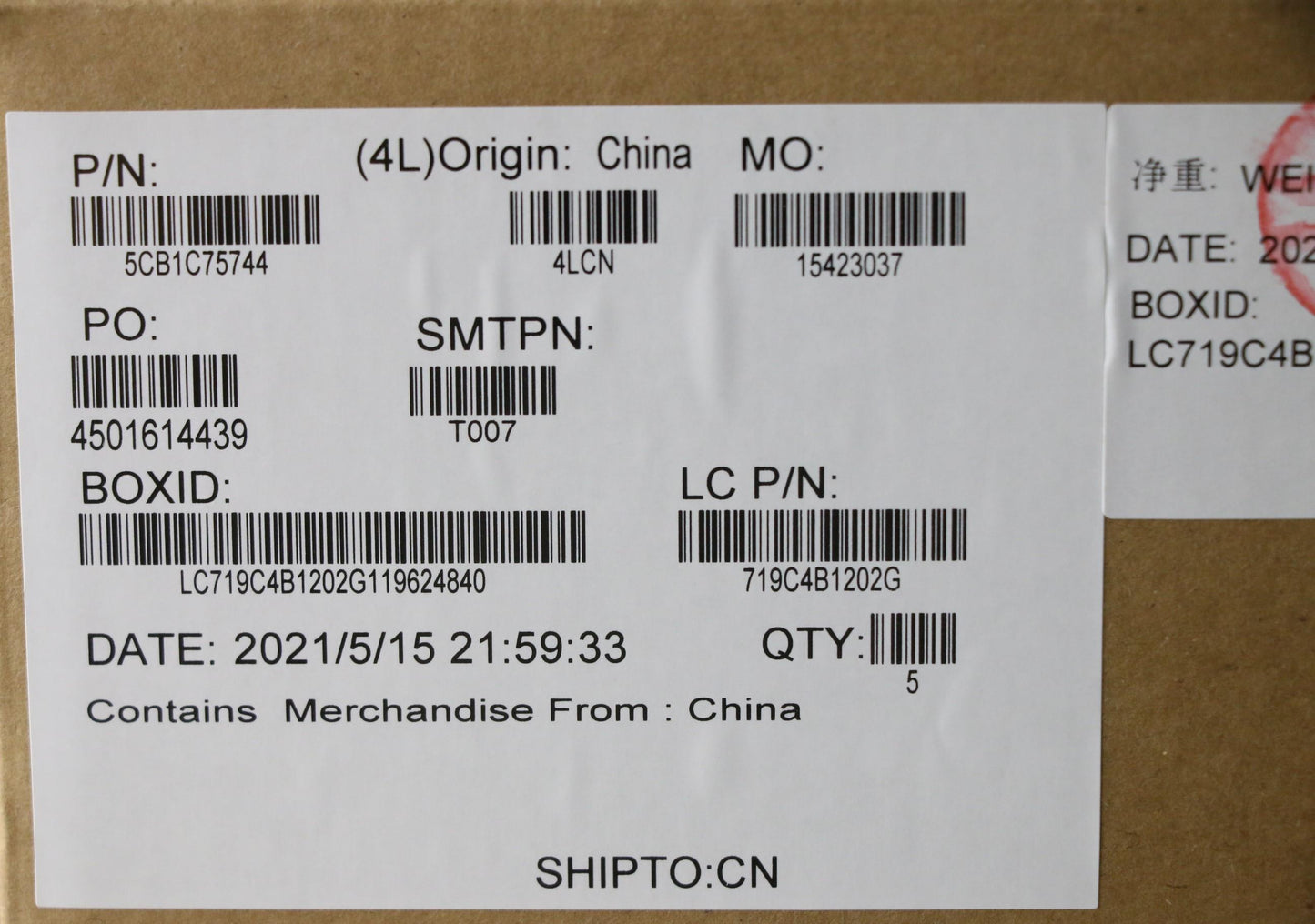 Lenovo Cover Upper Case Asm_Jpn L82Kv - 5CB1C75744