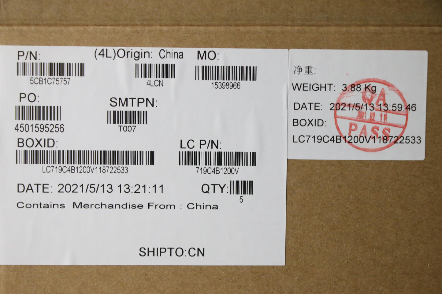 Lenovo Cover Upper Case Asm_Sws L82Kv - 5CB1C75757