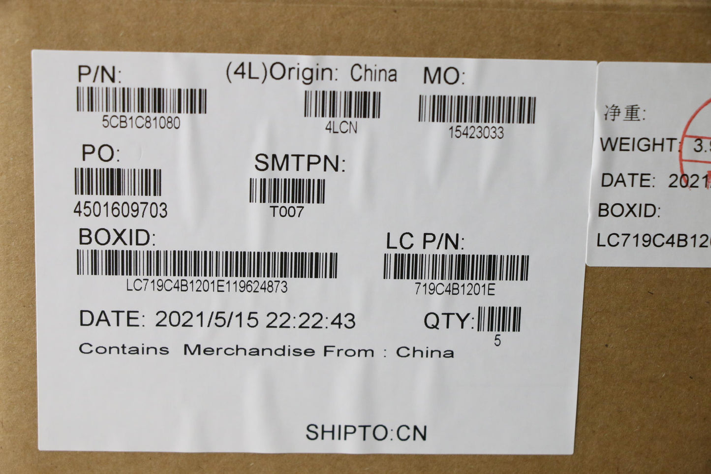 Lenovo Cover Upper Case Asm_Bel L82Kv - 5CB1C81080