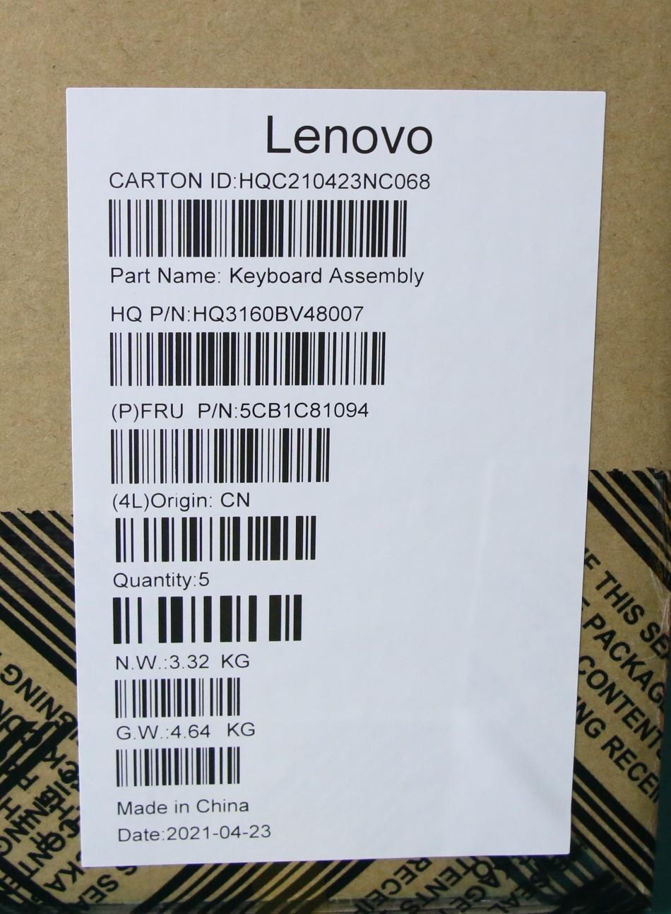 Lenovo Cover Upper Case Asm_Ger H82L9 - 5CB1C81094